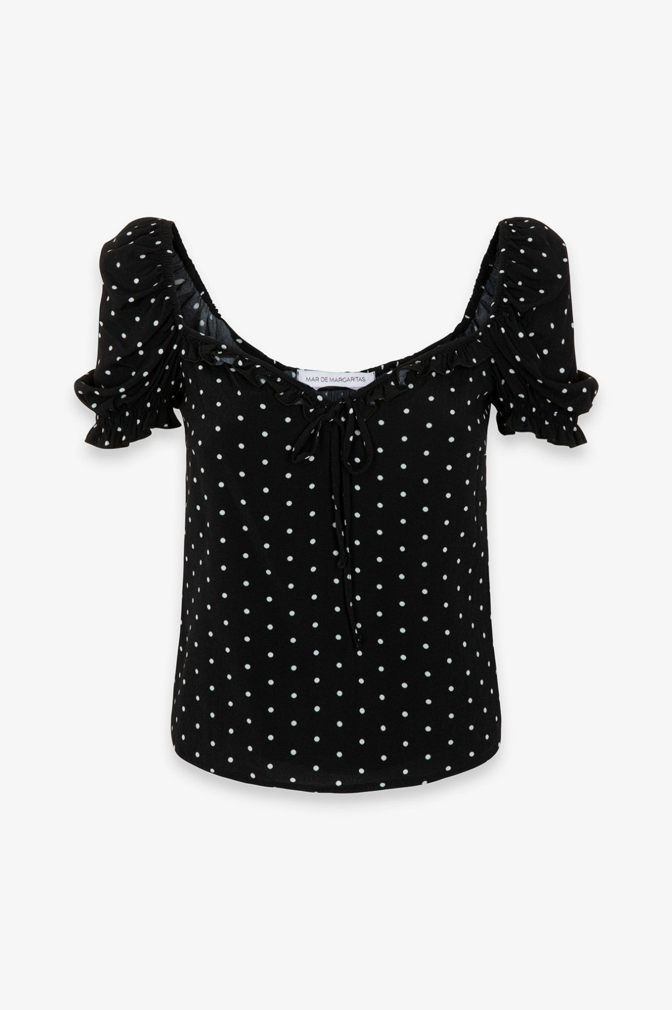 MAR DE MARGARITAS Top Letizia-Petitpois Nero