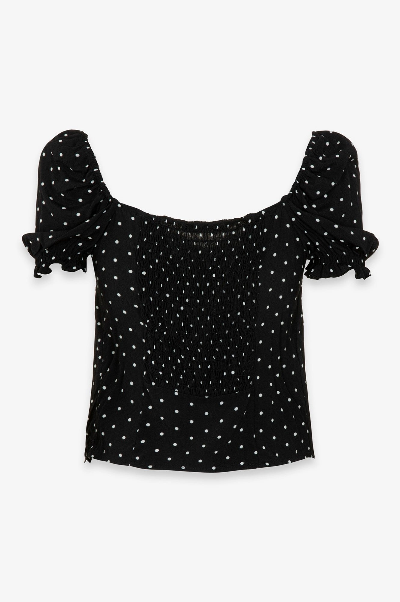 MAR DE MARGARITAS Top Letizia-Petitpois Nero