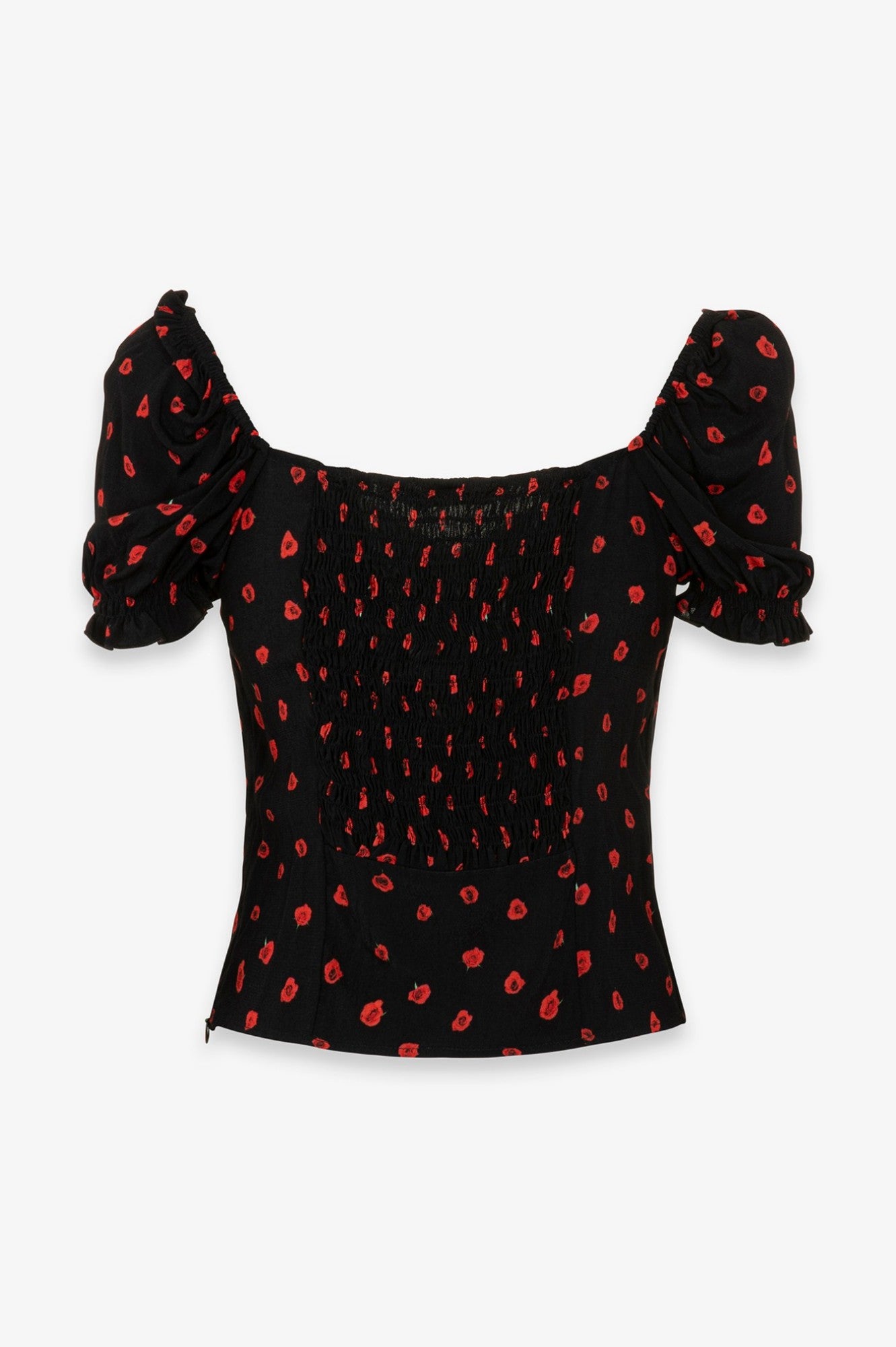 MAR DE MARGARITAS Top Letizia-Rose Nero