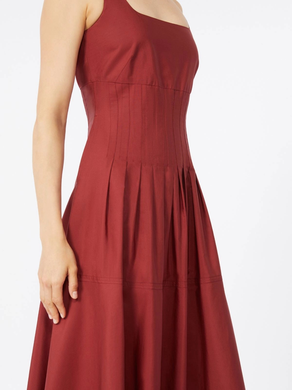 MAX MARA Abito Lungo Feltre-Mattone Rosso