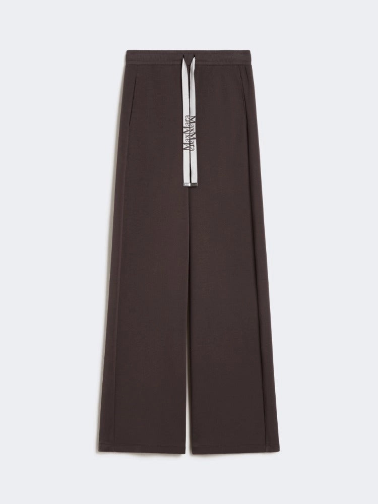 MAX MARA Pantalone Bali Jersey-Cioccolato