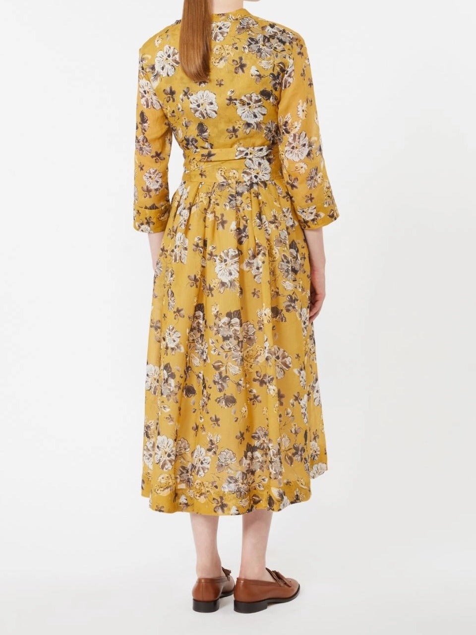 MAX MARA Abito Lungo Estremo-Limone