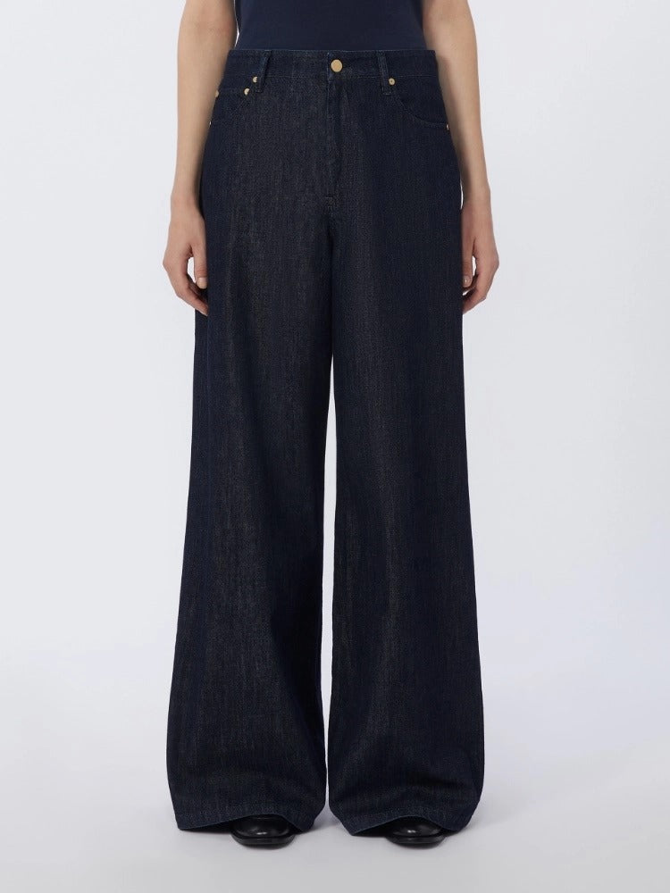 MAX MARA Pantalone Jeans Lavinia Denim-Blu Marino