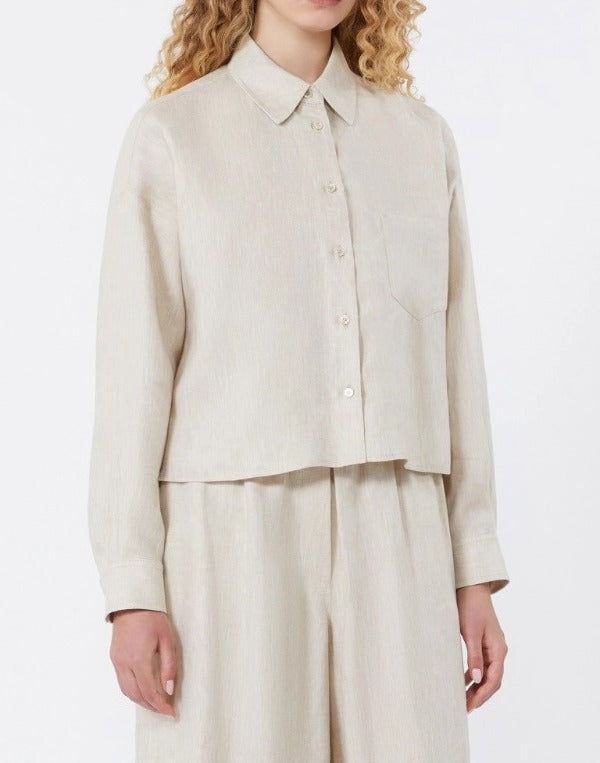 MAX MARA Giacca Capo Canvas Lino-Ecru