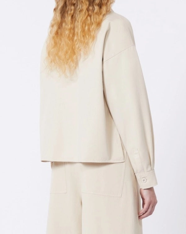 MAX MARA Camicia Radente Drill Cotone-Sabbia