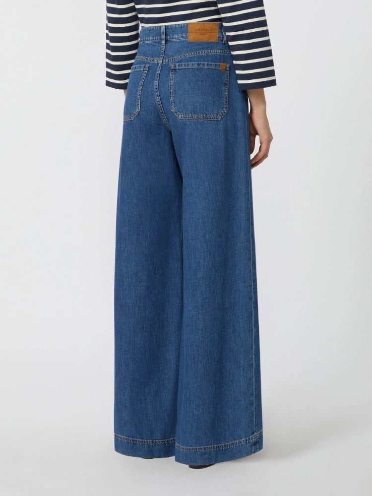 MAX MARA Pantalone Jeans Vega Denim-Blu