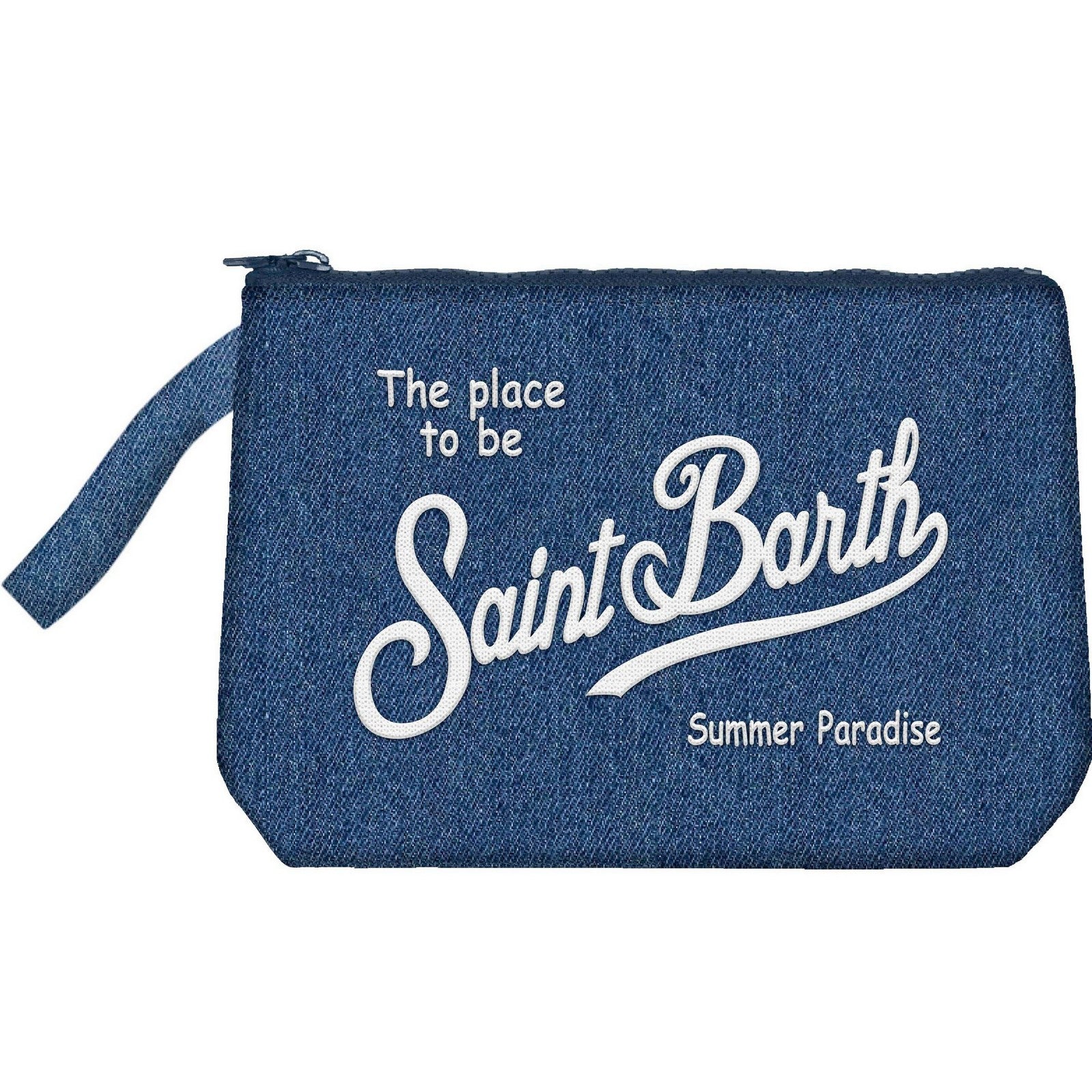 MC2 SAINT BARTH Pochette ALINE DENIM L-Blu Scuro