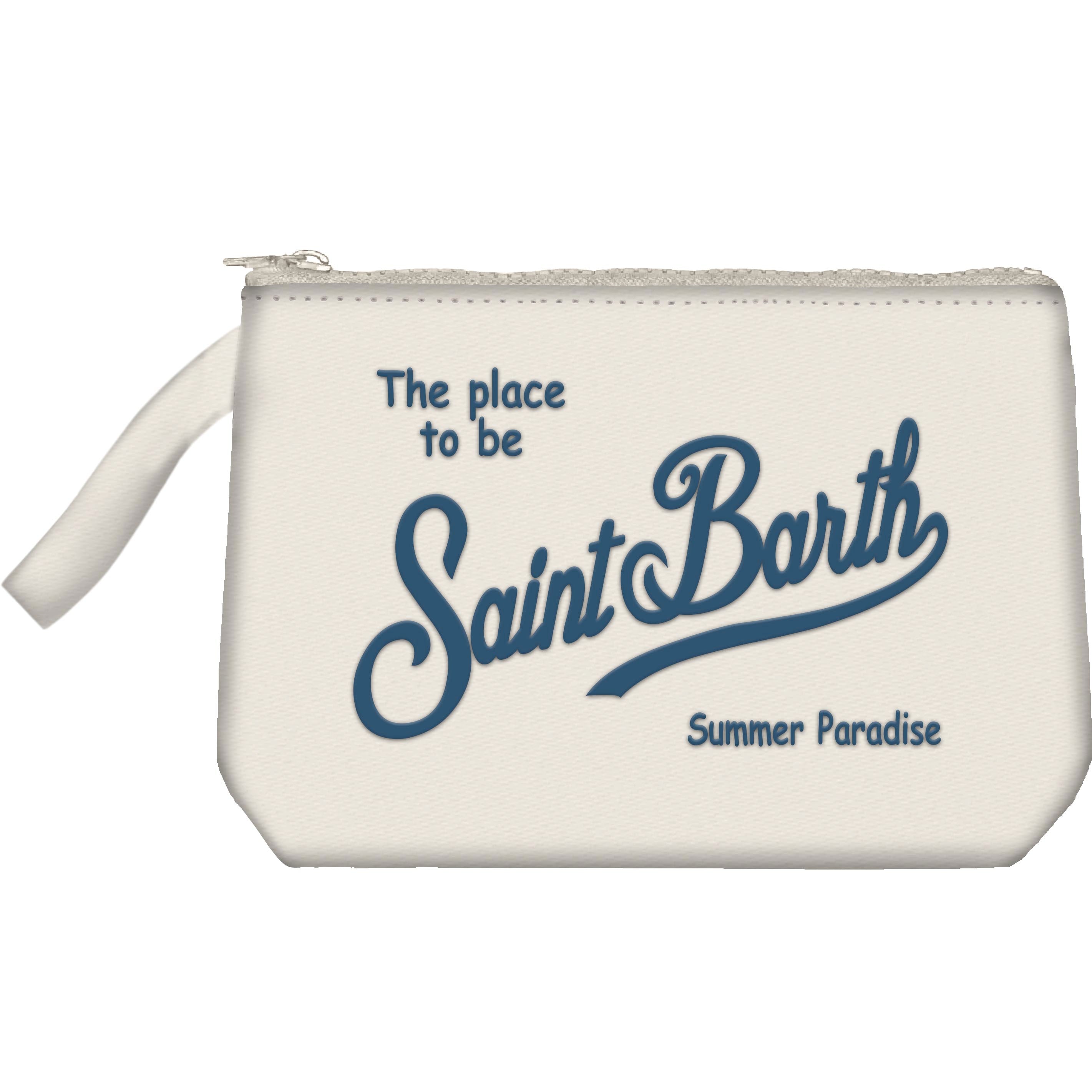 MC2 SAINT BARTH Pochette ALINE NYLON L-Bianco/Navy