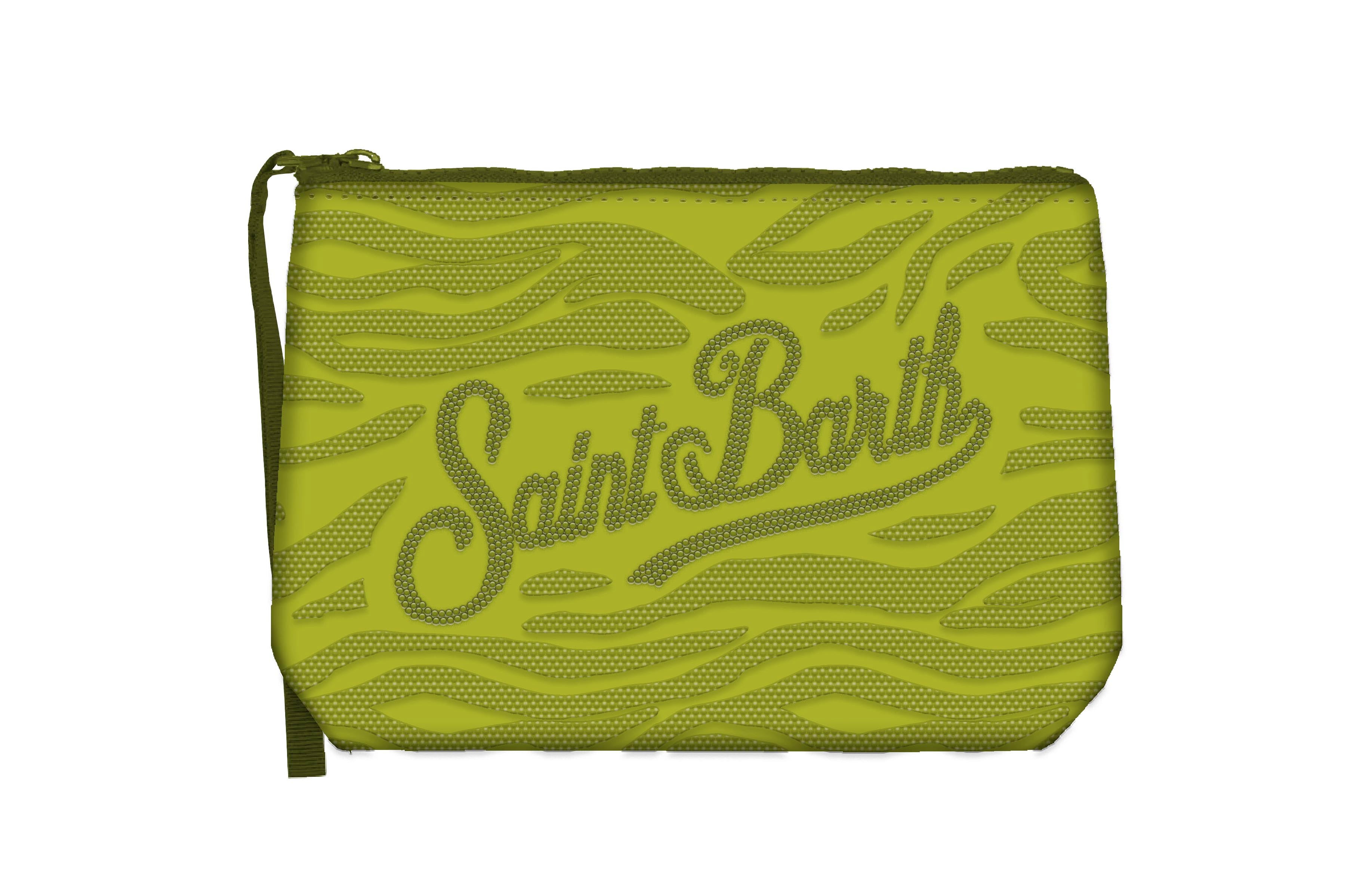 MC2 SAINT BARTH Pochette ALINE STRASS-Zebra Verde