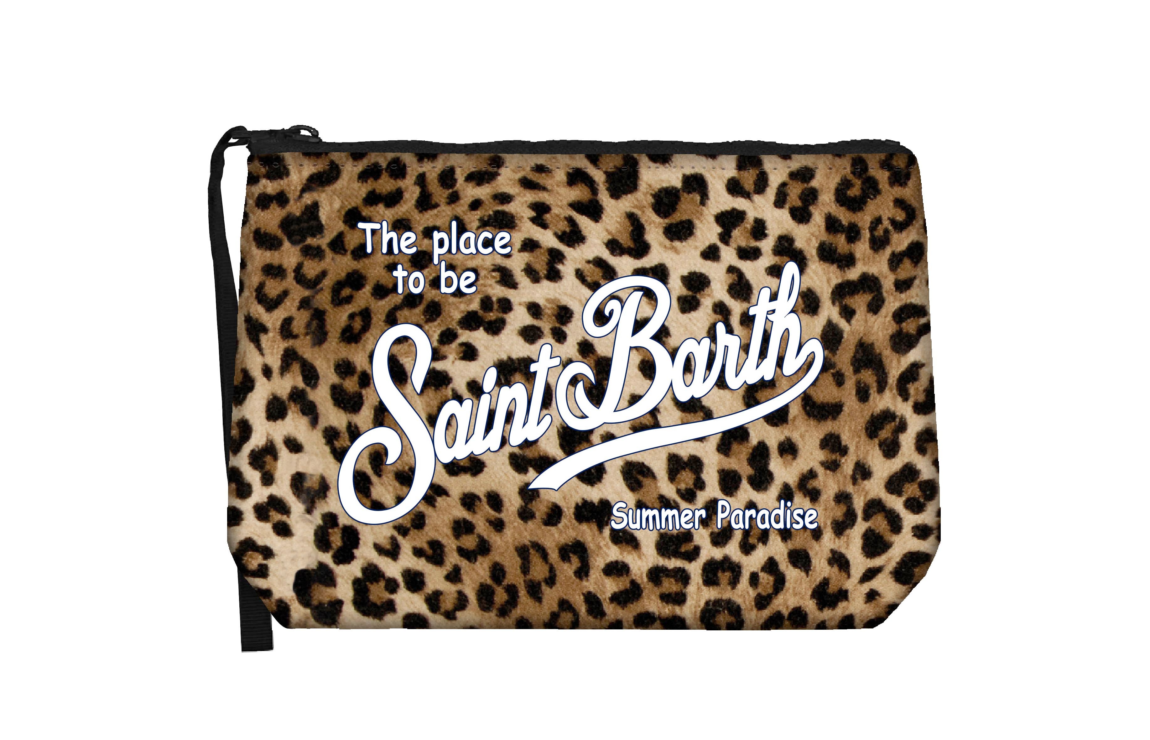 MC2 SAINT BARTH Pochette Aline-Classic Leo Beige