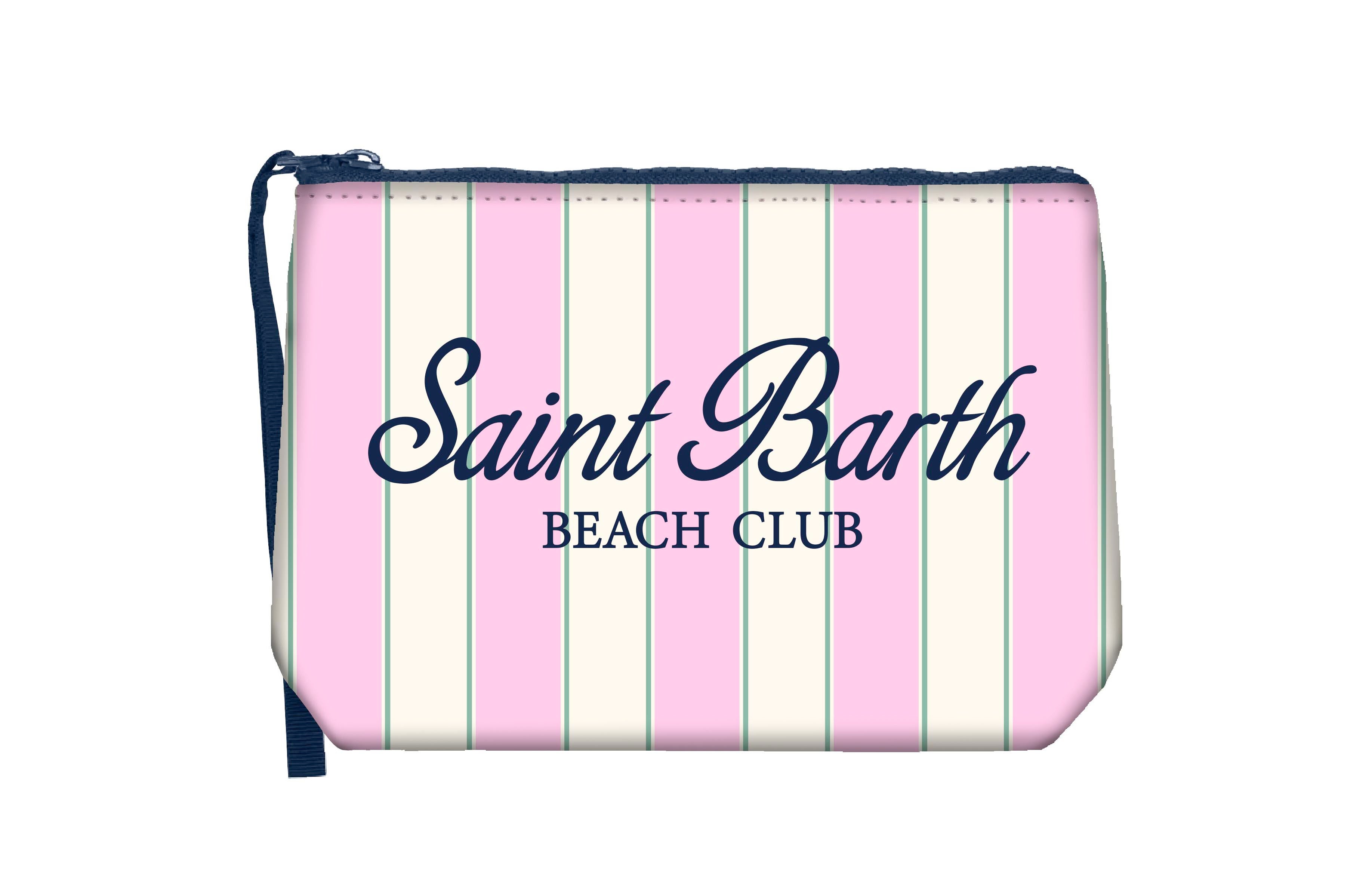 MC2 SAINT BARTH Pochette ALINE-Beach Stripes Rosa