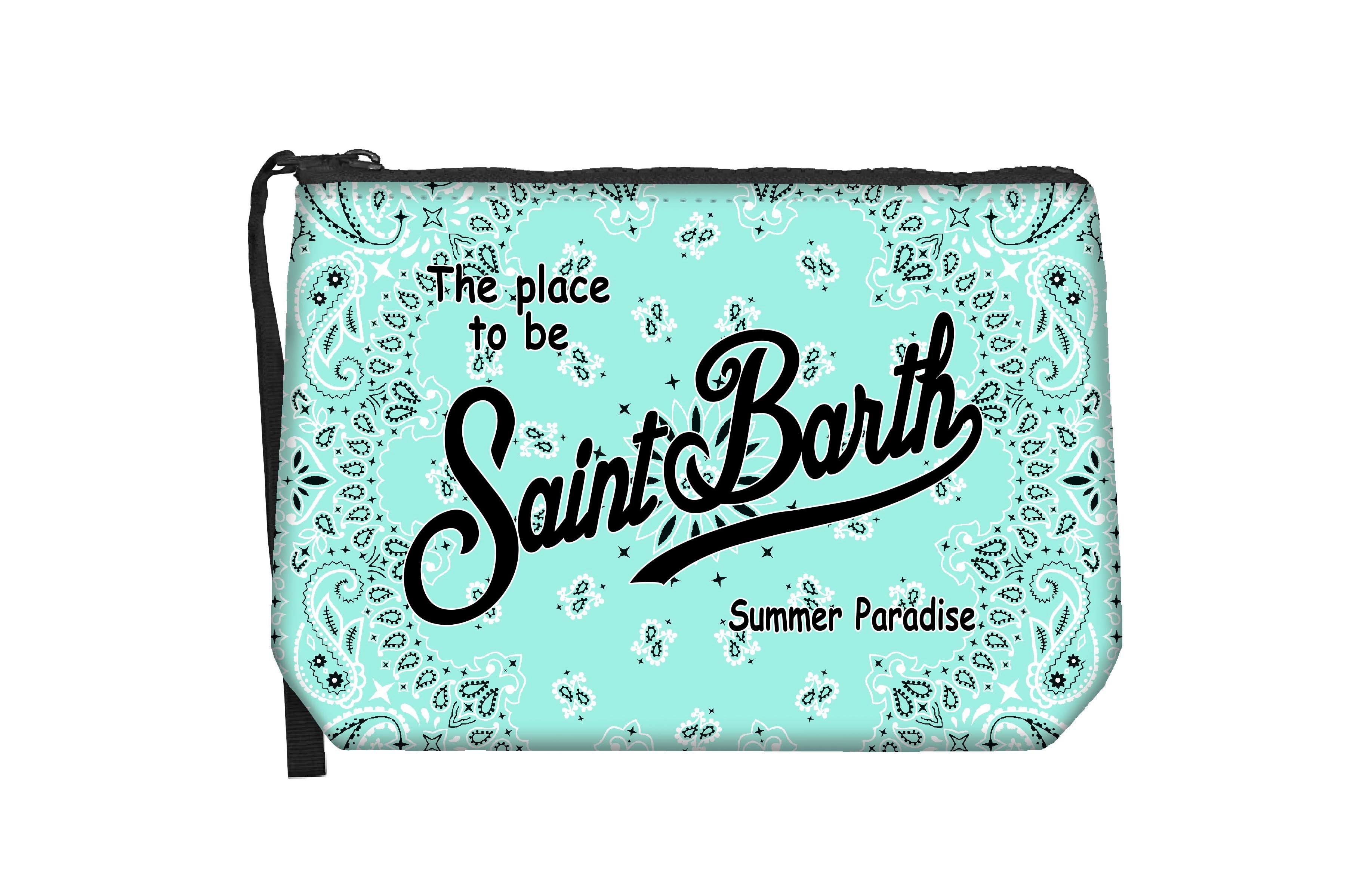 MC2 SAINT BARTH Pochette ALINE-Bandanna Round Verde Acqua