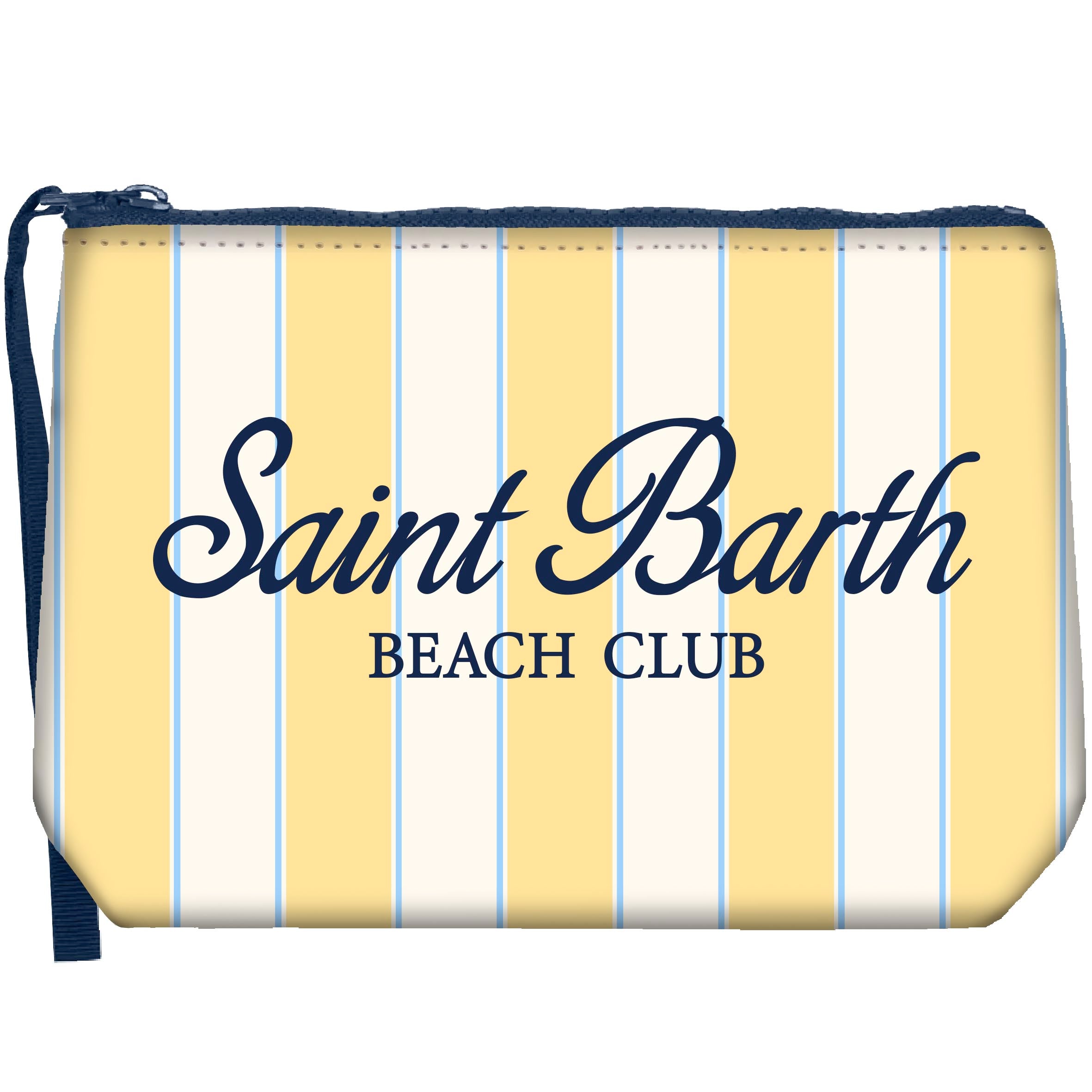 MC2 SAINT BARTH Pochette ALINE-Beach Stripes Giallo
