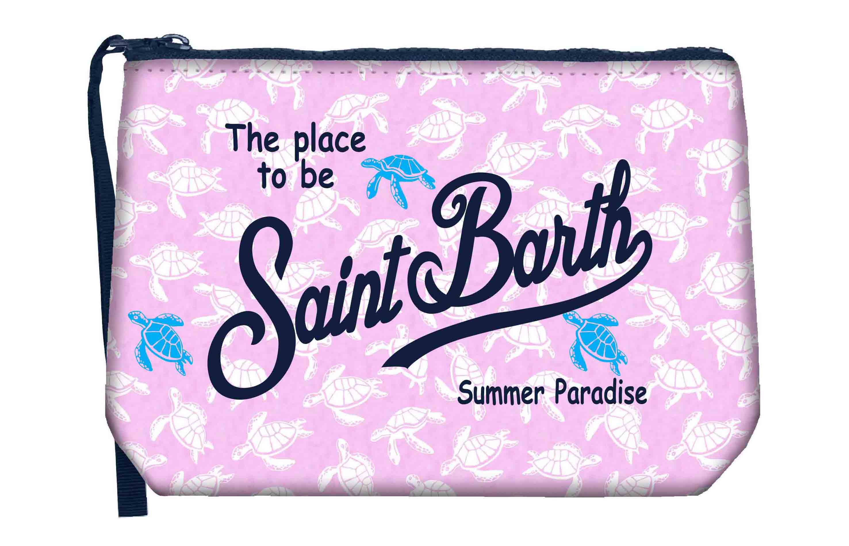 MC2 SAINT BARTH Pochette ALINE-Turtle Block Rosa