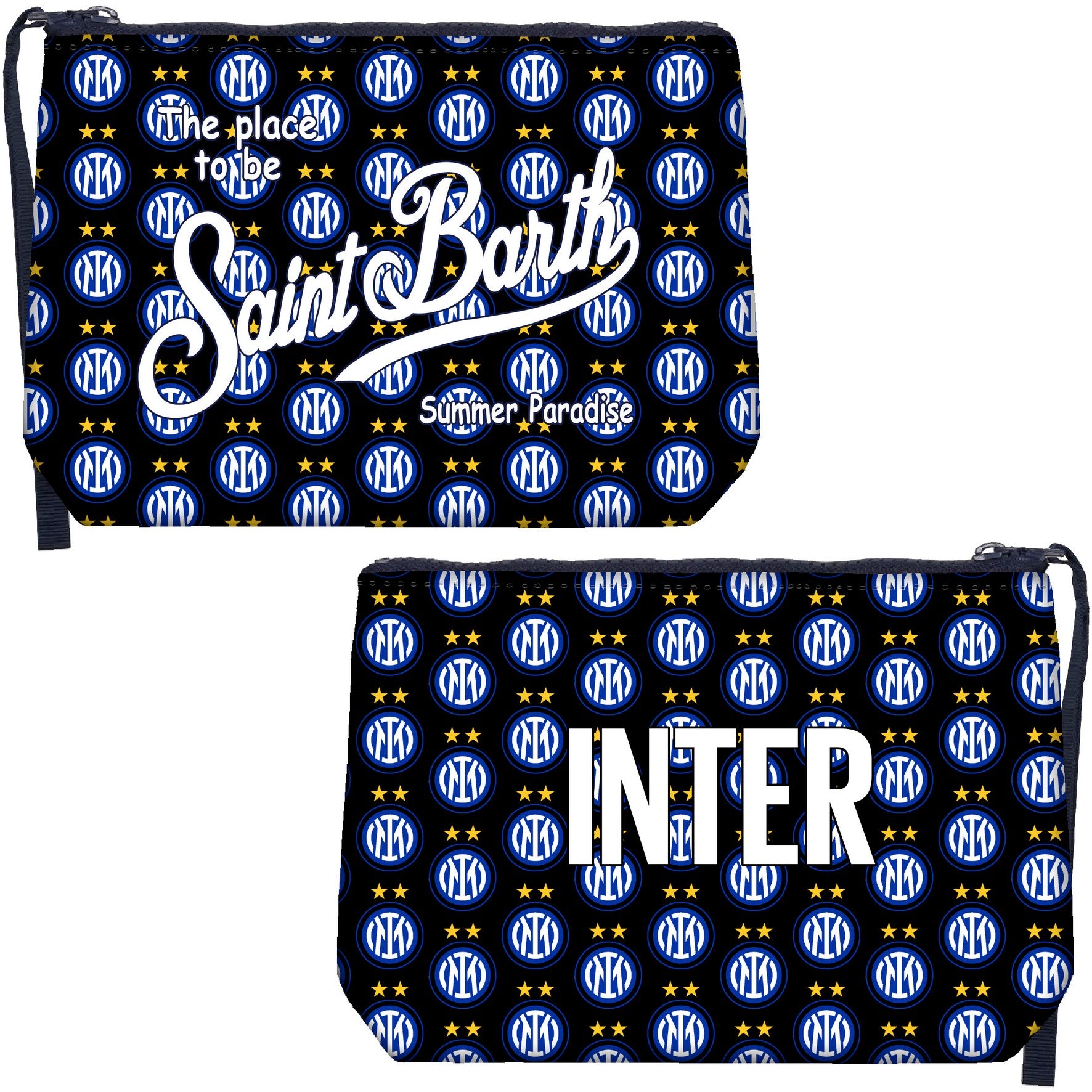 MC2 SAINT BARTH Pochette ALINE-Inter Stelle Nero
