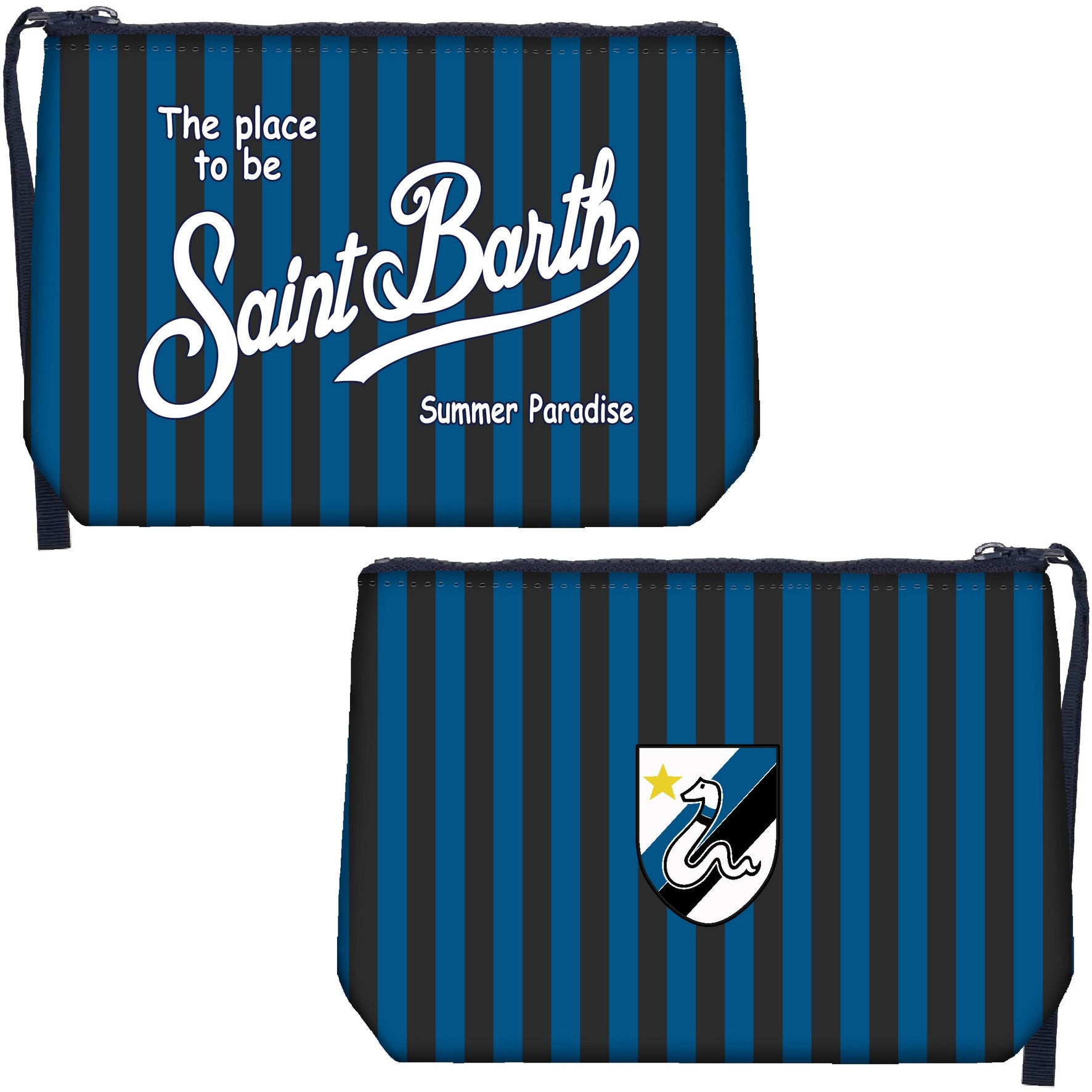 MC2 SAINT BARTH Pochette ALINE-Inter Stripes Navy