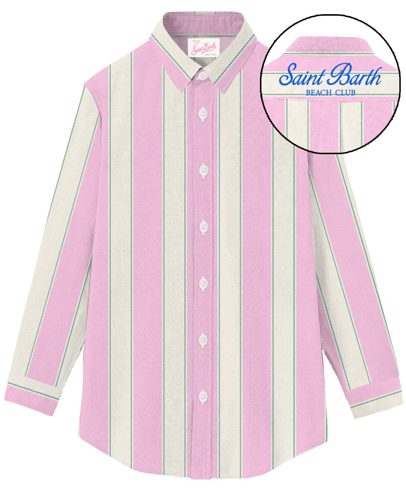 MC2 SAINT BARTH Camicia Donna Brigitte-Stripes Rosa