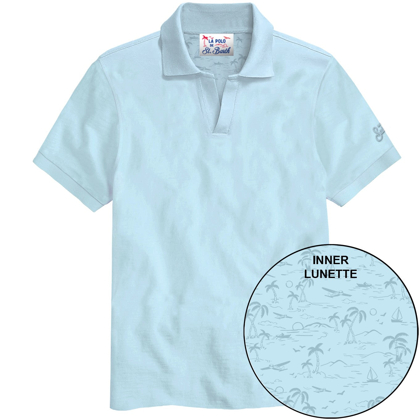 MC2 SAINT BARTH Polo Uomo Charles-Light Blue