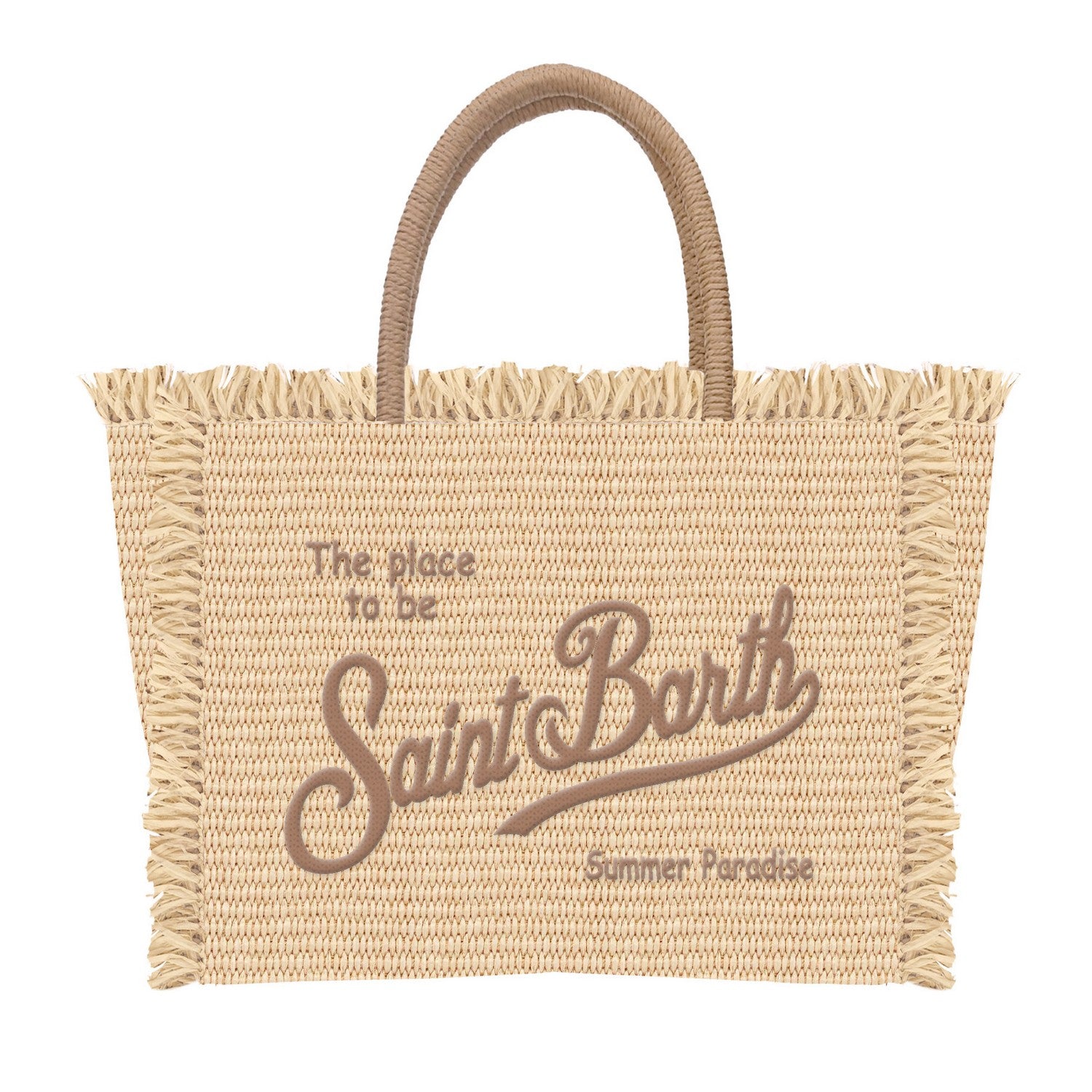 MC2 SAINT BARTH Borsa COLETTE STRAW N-Beige/Marrone