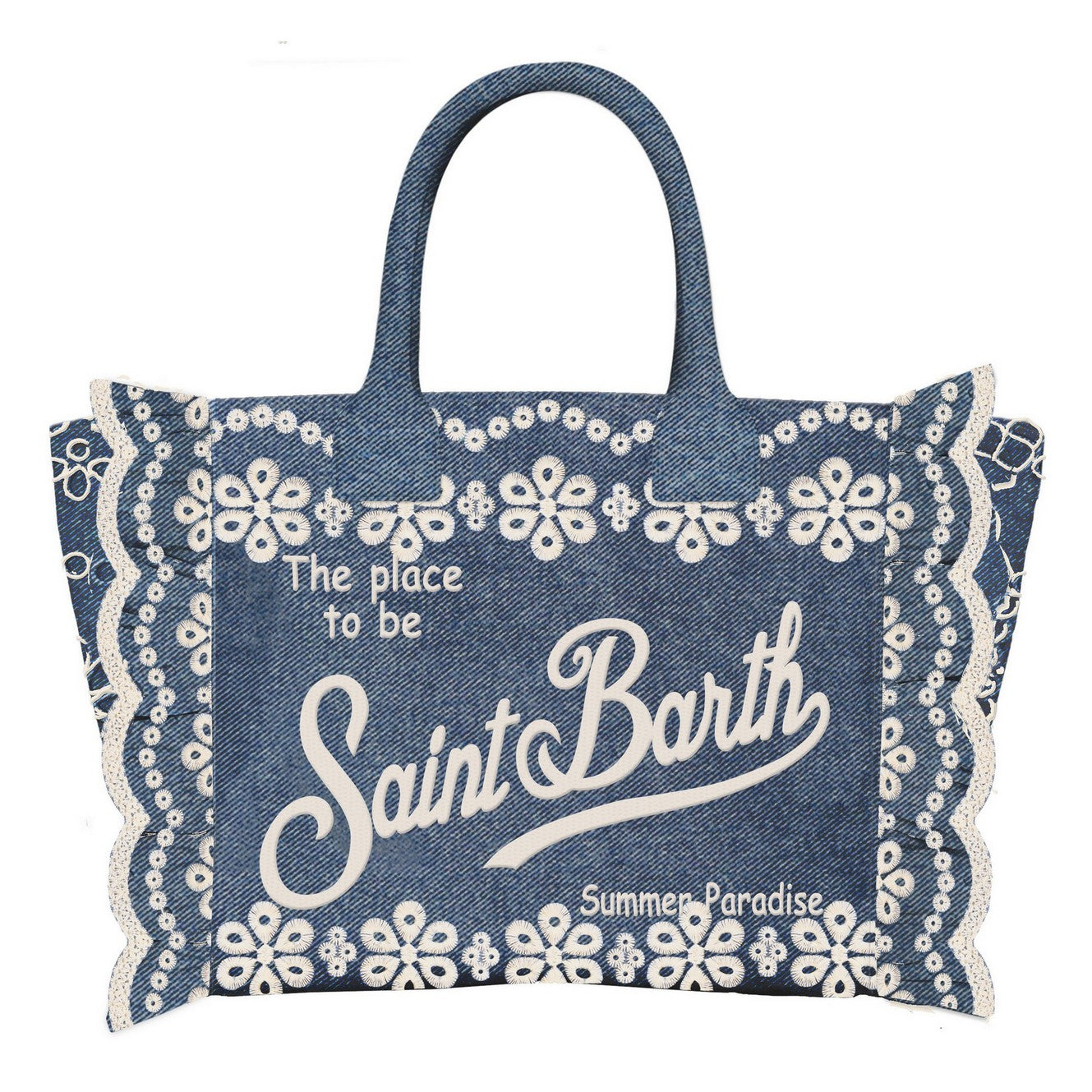 MC2 SAINT BARTH Borsa COLETTE VOLANT N-Denim