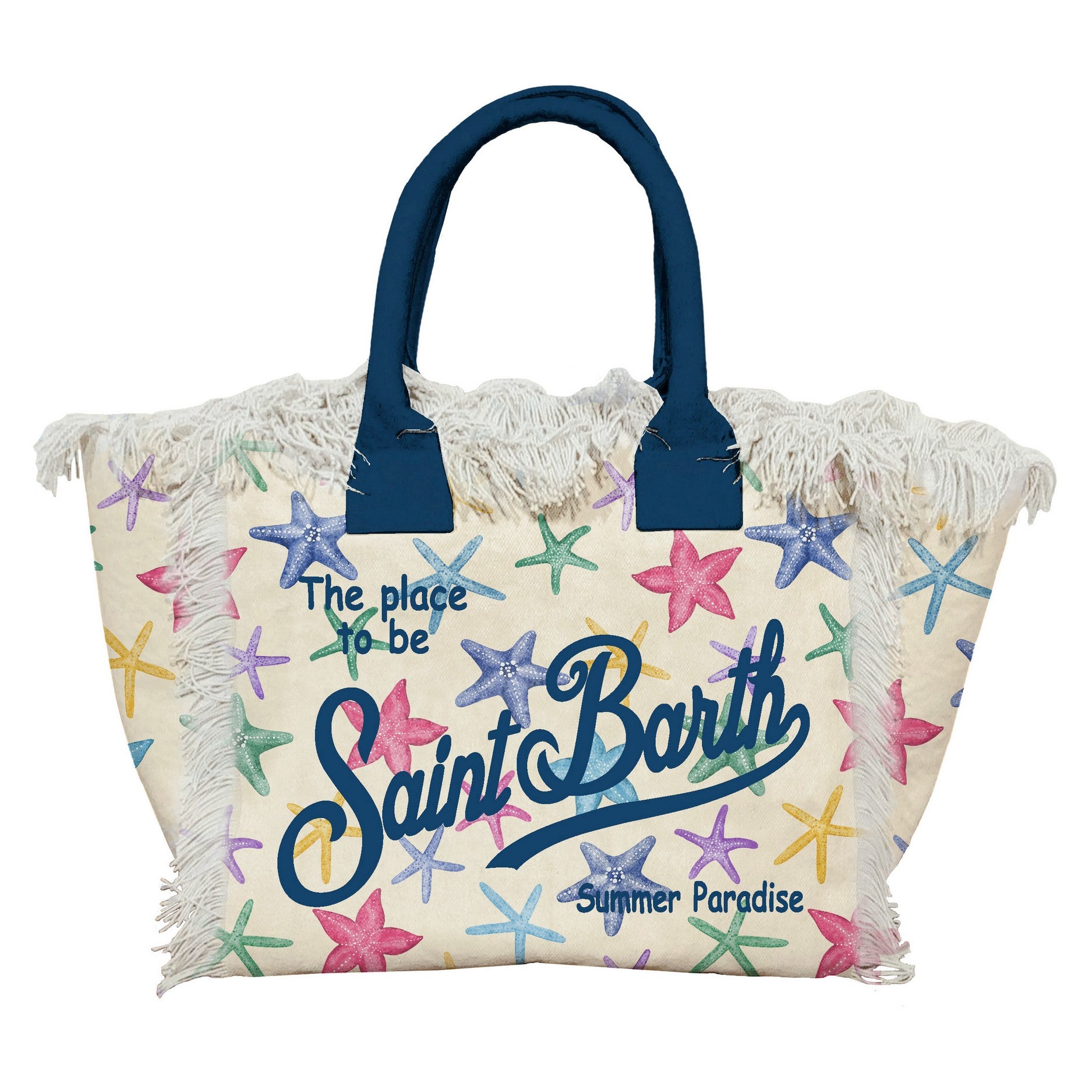 MC2 SAINT BARTH Borsa COLETTE-Starfish Reef Bianco