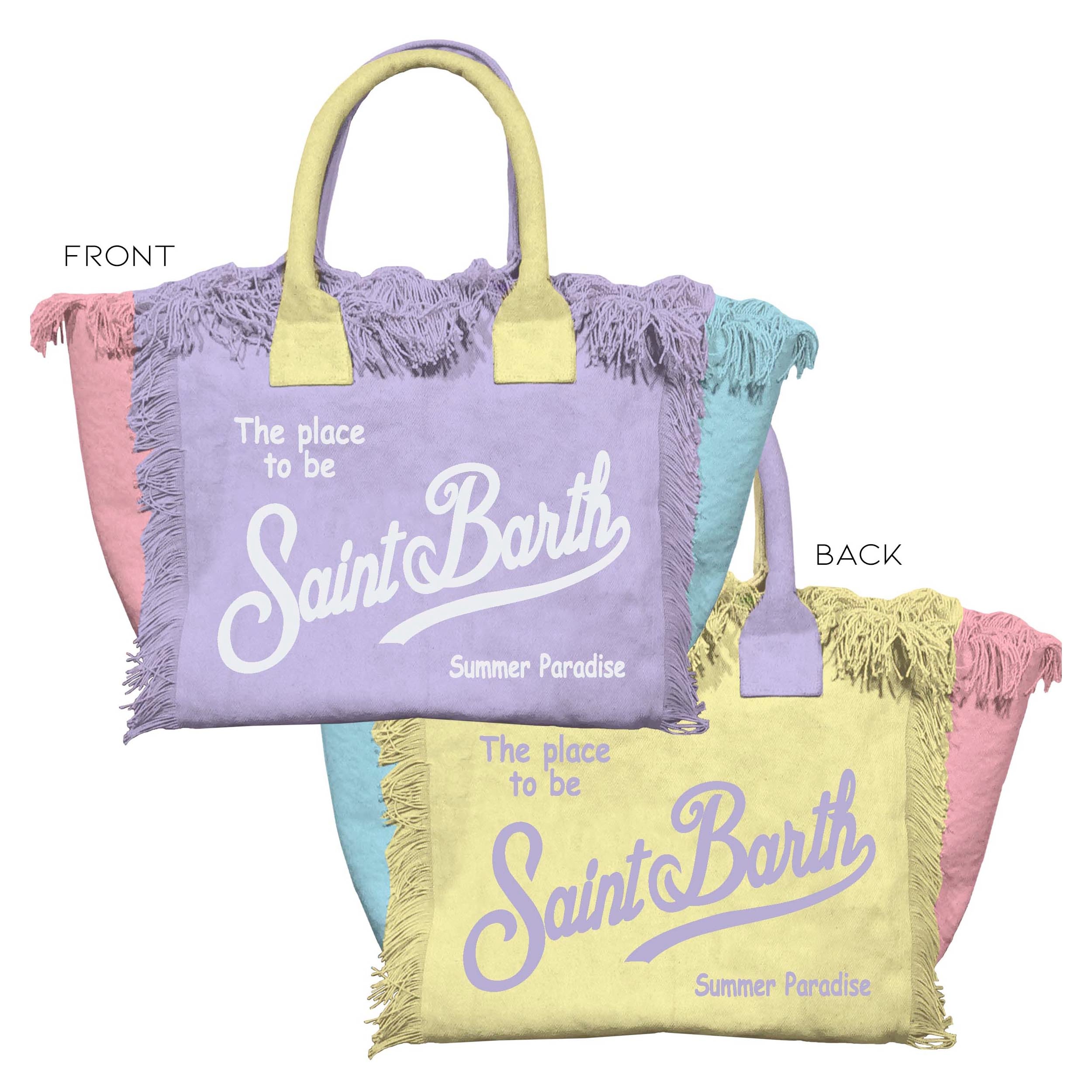 MC2 SAINT BARTH Borsa COLETTE-Color Block Multicolor
