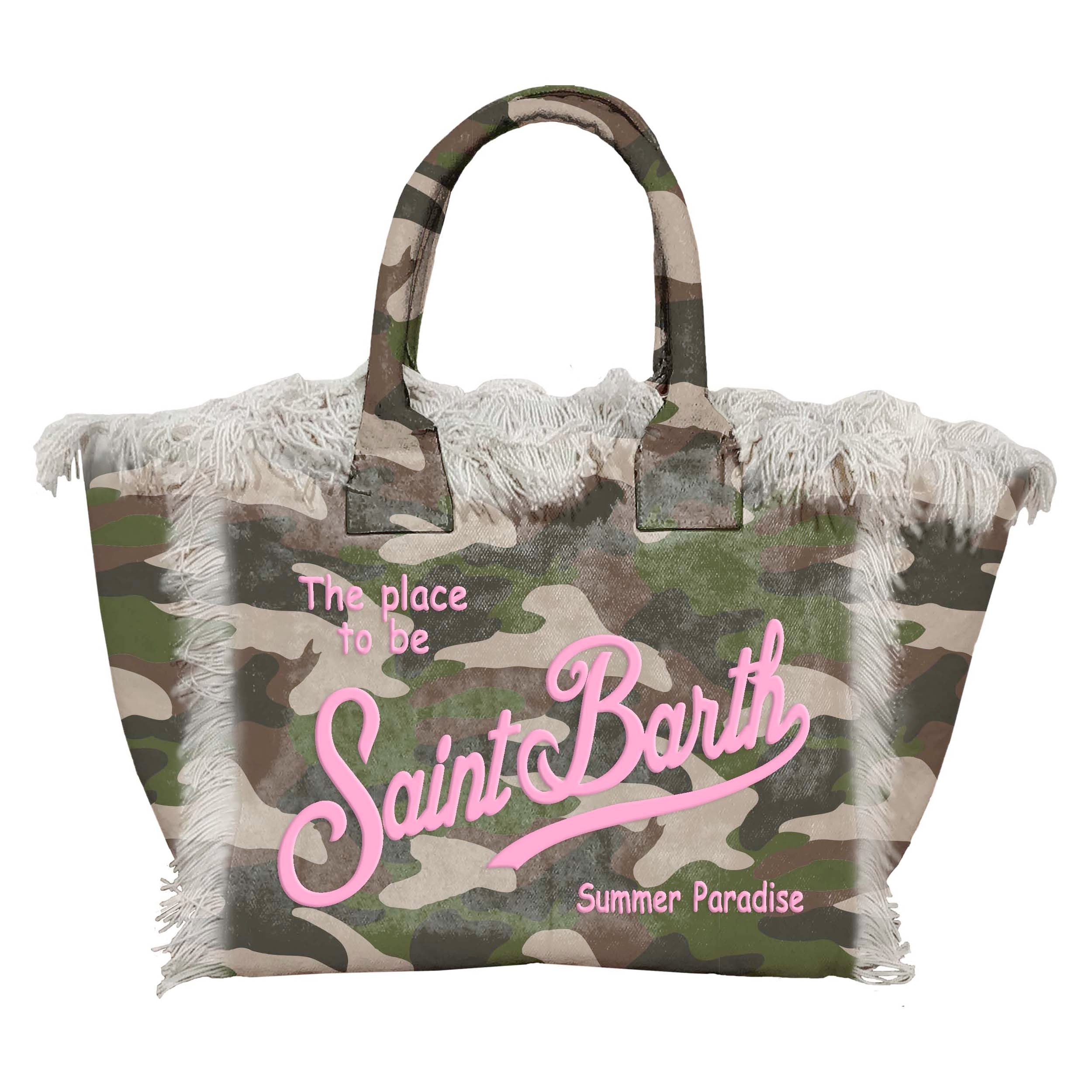 MC2 SAINT BARTH Borsa COLETTE-Mimetic Verde Militare