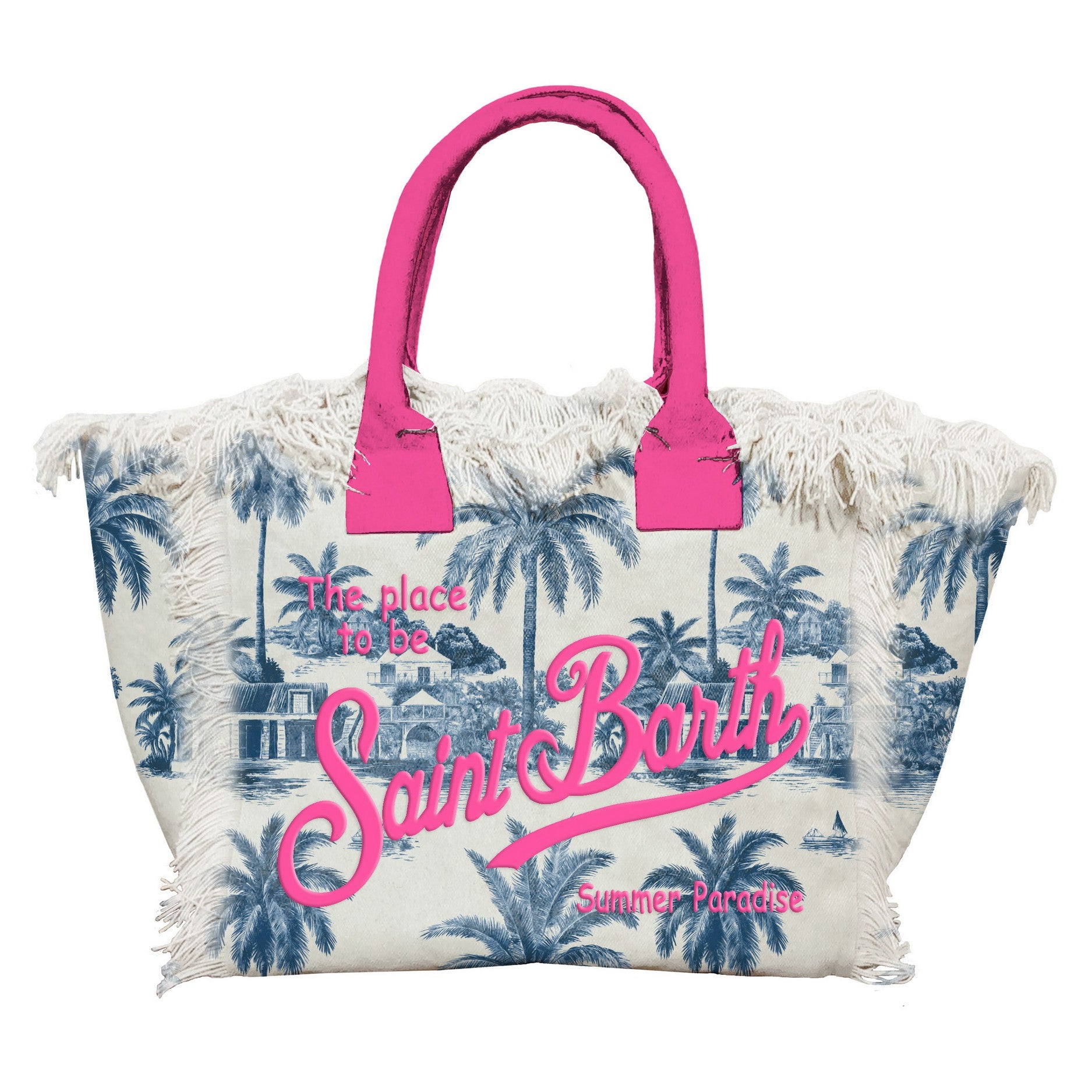 MC2 SAINT BARTH Borsa COLETTE-RD Jouy Navy/Bianco