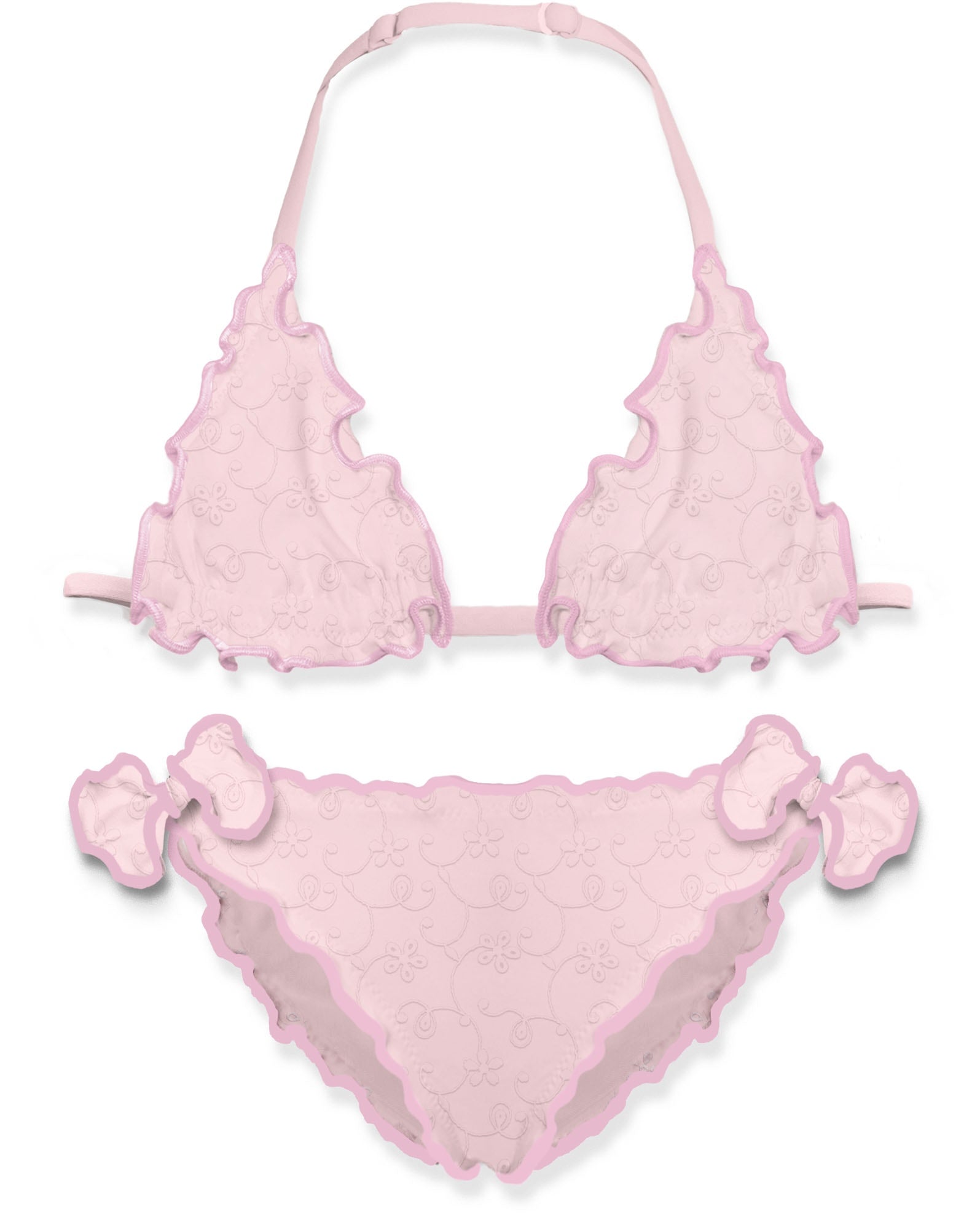 MC2 SAINT BARTH Costume BIKINI Bambina CRIS-Sangallo Rosa