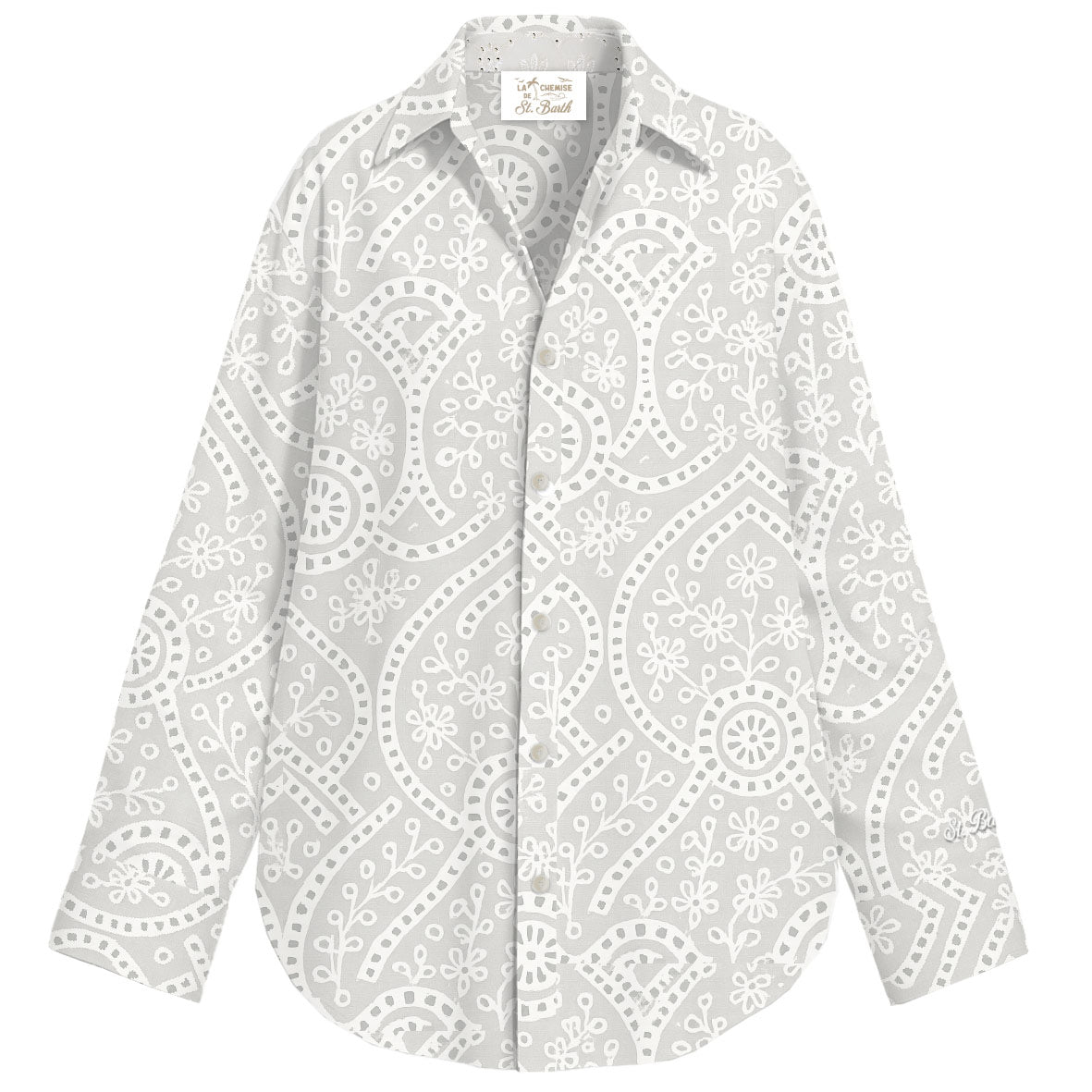 MC2 SAINT BARTH Camicia Donna Cristal Sangallo-Bianco
