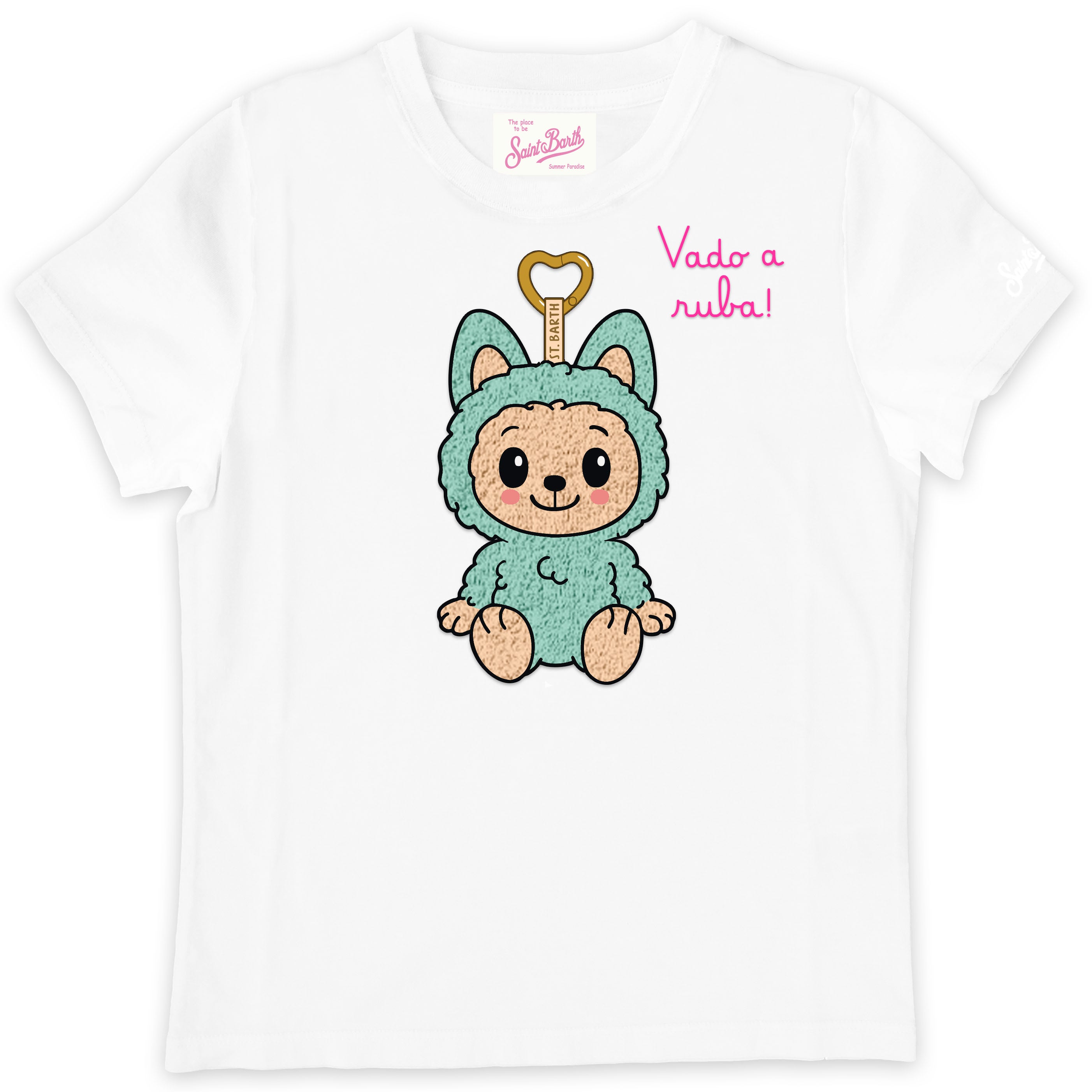 MC2 SAINT BARTH T-Shirt Bambina Elly-Bianco