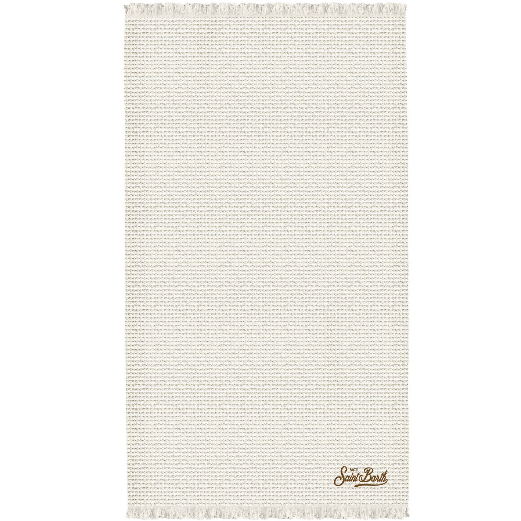 MC2 SAINT BARTH Telo Mare FOUTAS DIAMOND WAFFLE-Panna