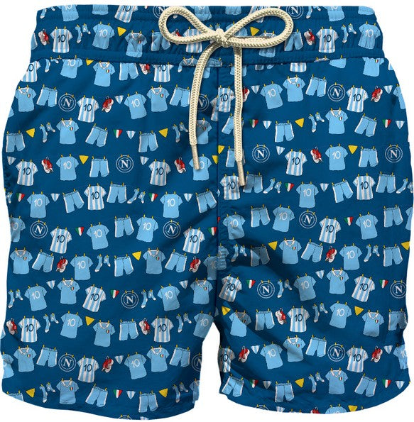 MC2 SAINT BARTH Costume Boxer Bambino JEAN LIGHTING-Napoli Navy
