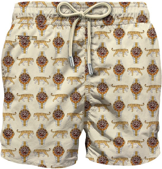 MC2 SAINT BARTH Costume Boxer Uomo LIGHTING MICRO FANTASY-Wild Watch Beige