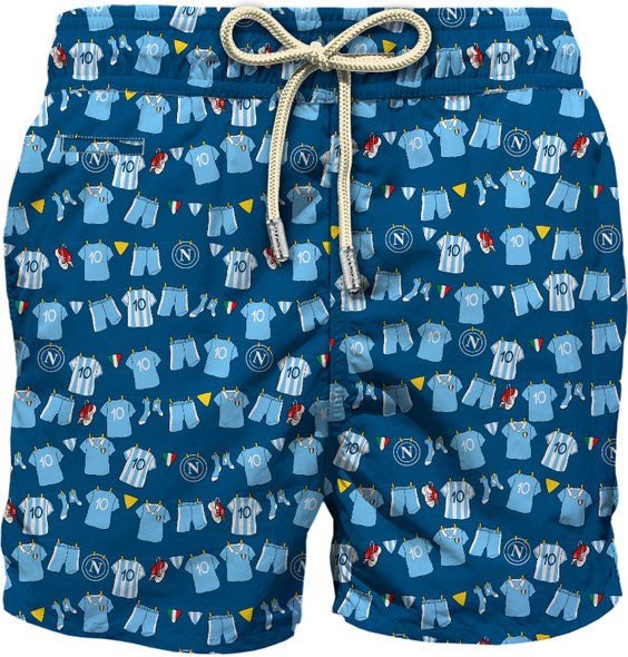 MC2 SAINT BARTH Costume Boxer Uomo LIGHTING MICRO FANTASY-Napoli Navy