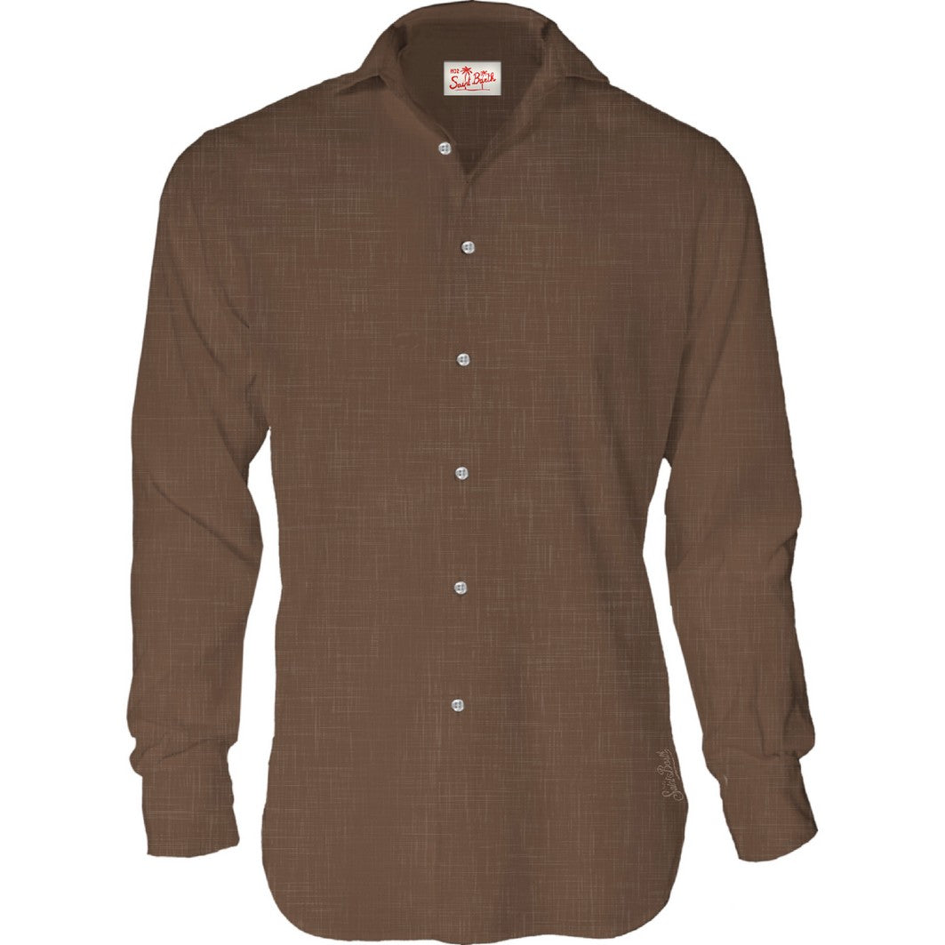 MC2 SAINT BARTH Camicia Uomo PAMPLONA-Marrone