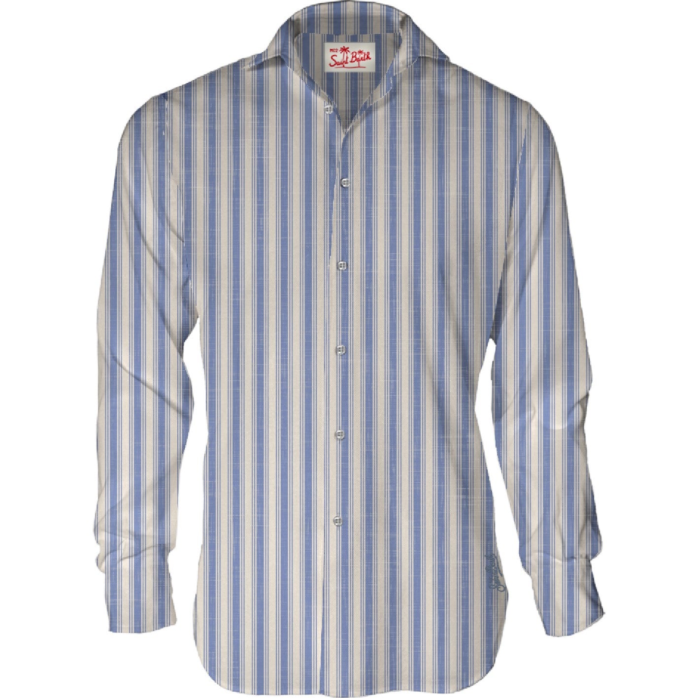 MC2 SAINT BARTH Camicia Uomo PAMPLONA-Costal Stripes Blu