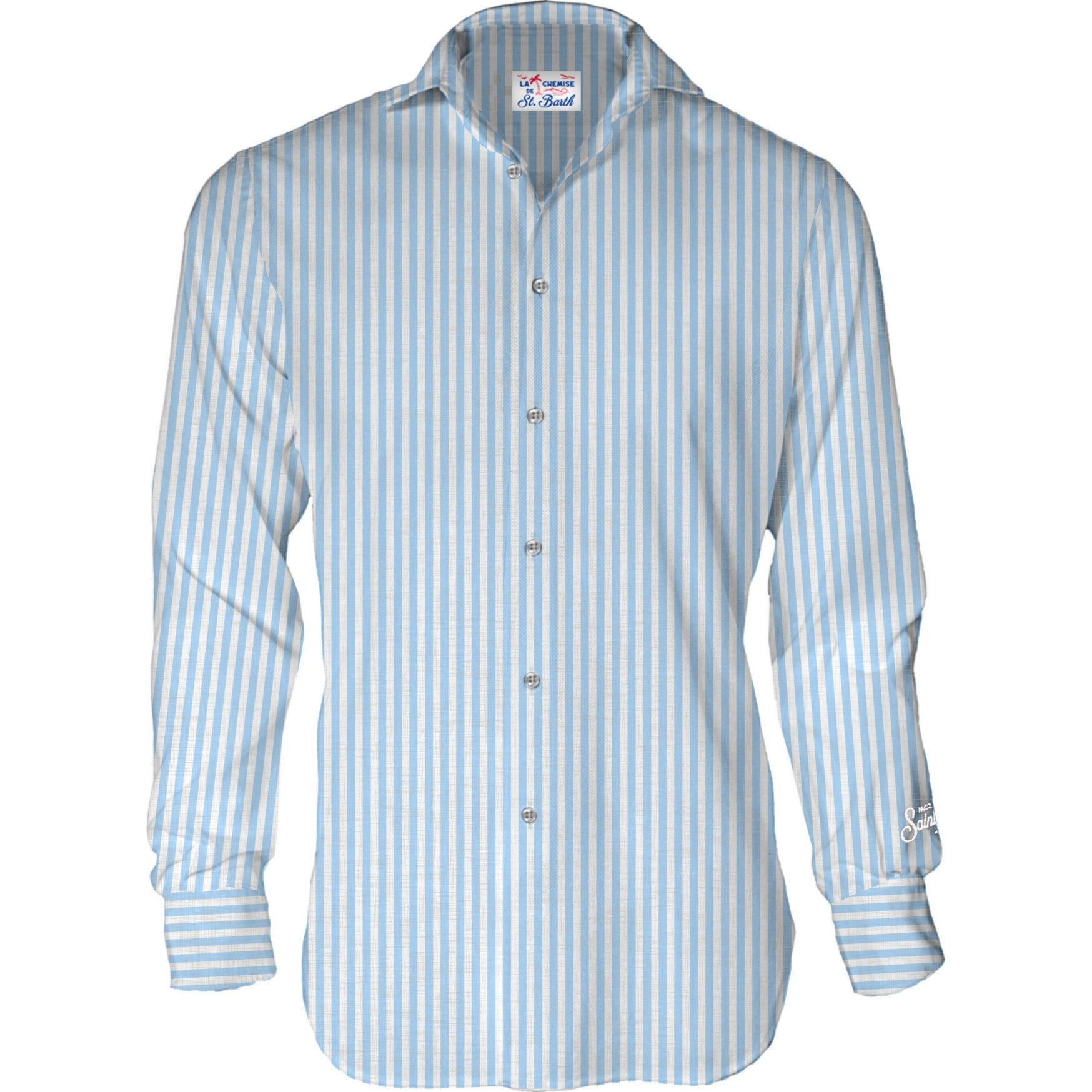 MC2 SAINT BARTH Camicia Uomo PAMPLONA-Stripes Azzurro