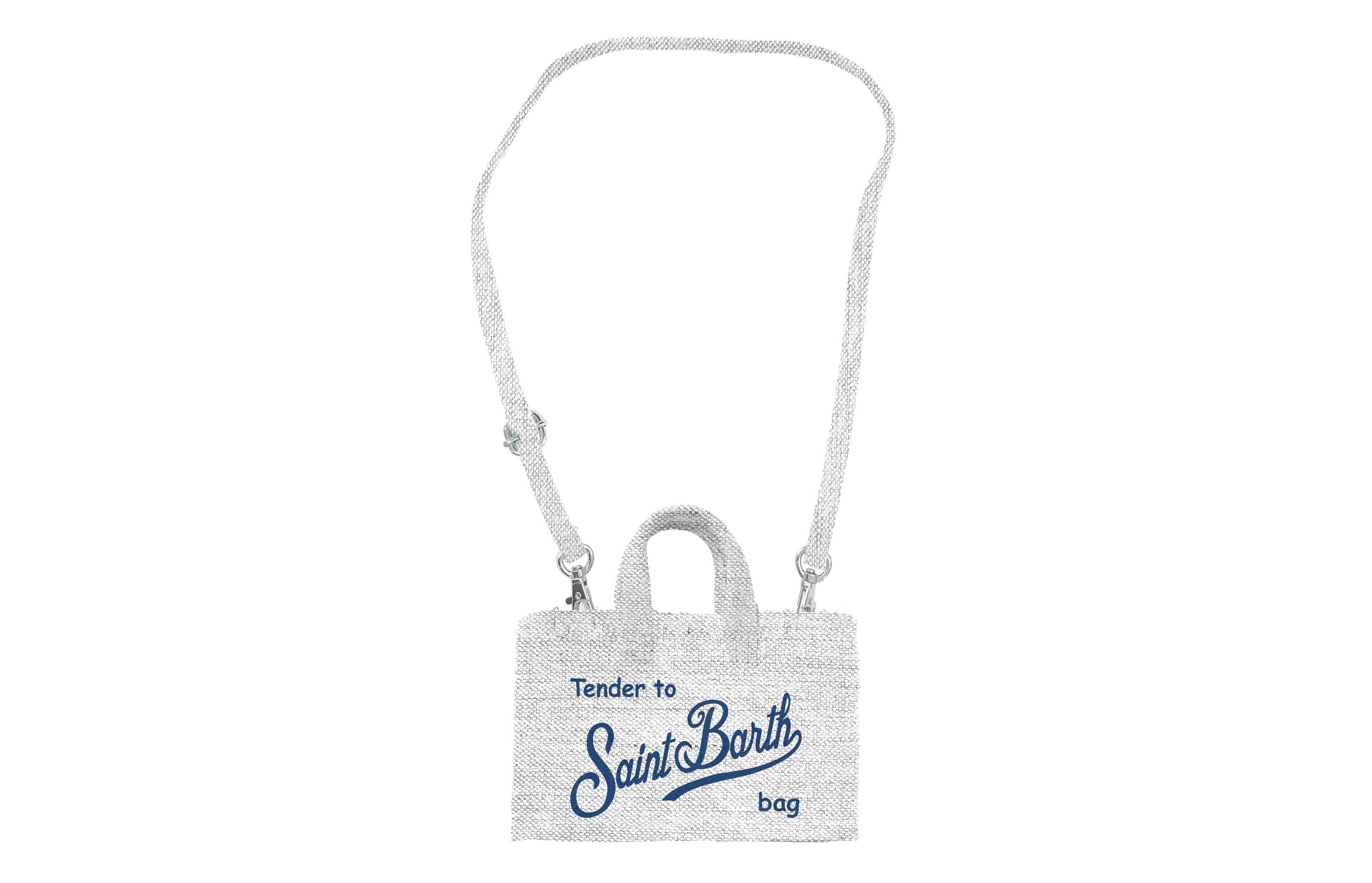 MC2 SAINT BARTH Borsa Porta Cellulare-Linen Panna/Navy
