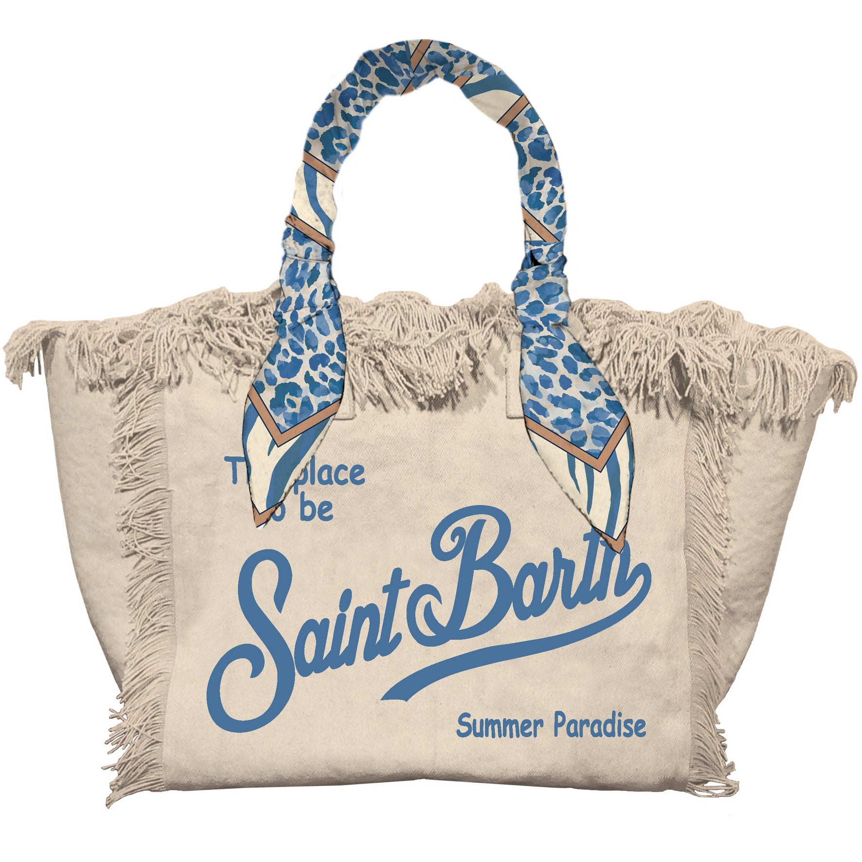 MC2 SAINT BARTH Borsa VANITY FOULARD-Beige