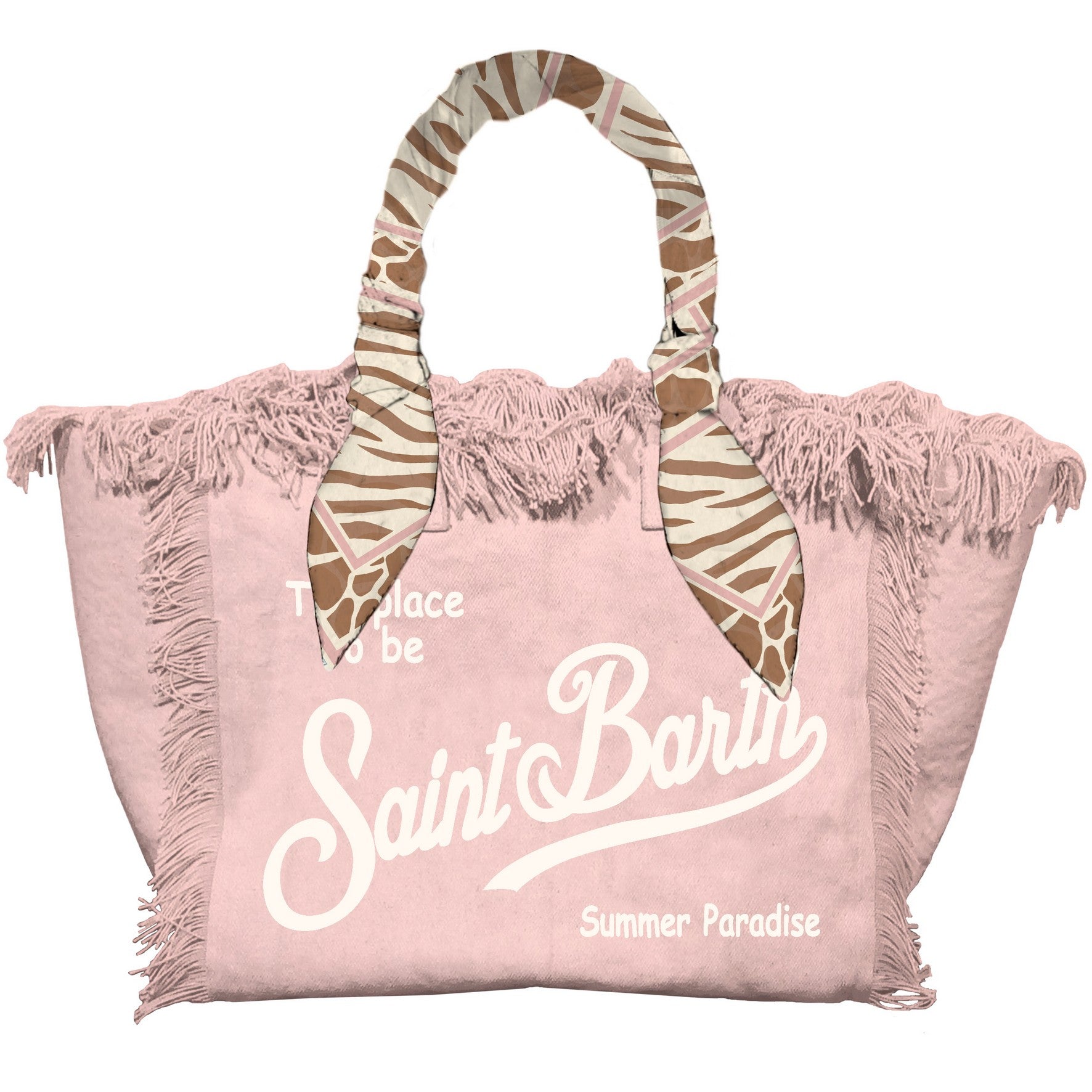 MC2 SAINT BARTH Borsa VANITY FOULARD-Rosa