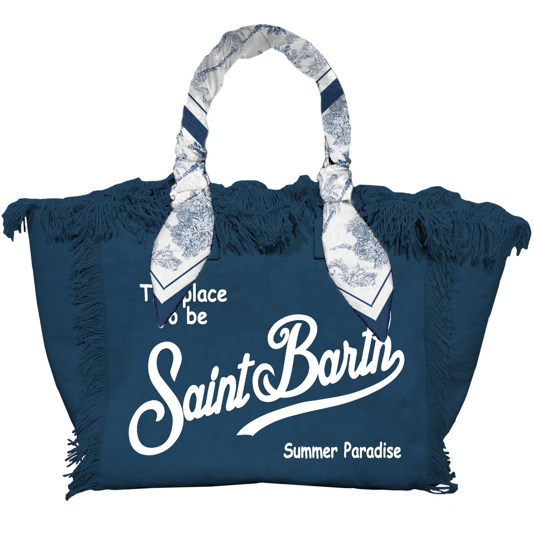 MC2 SAINT BARTH Borsa VANITY FOULARD-Navy