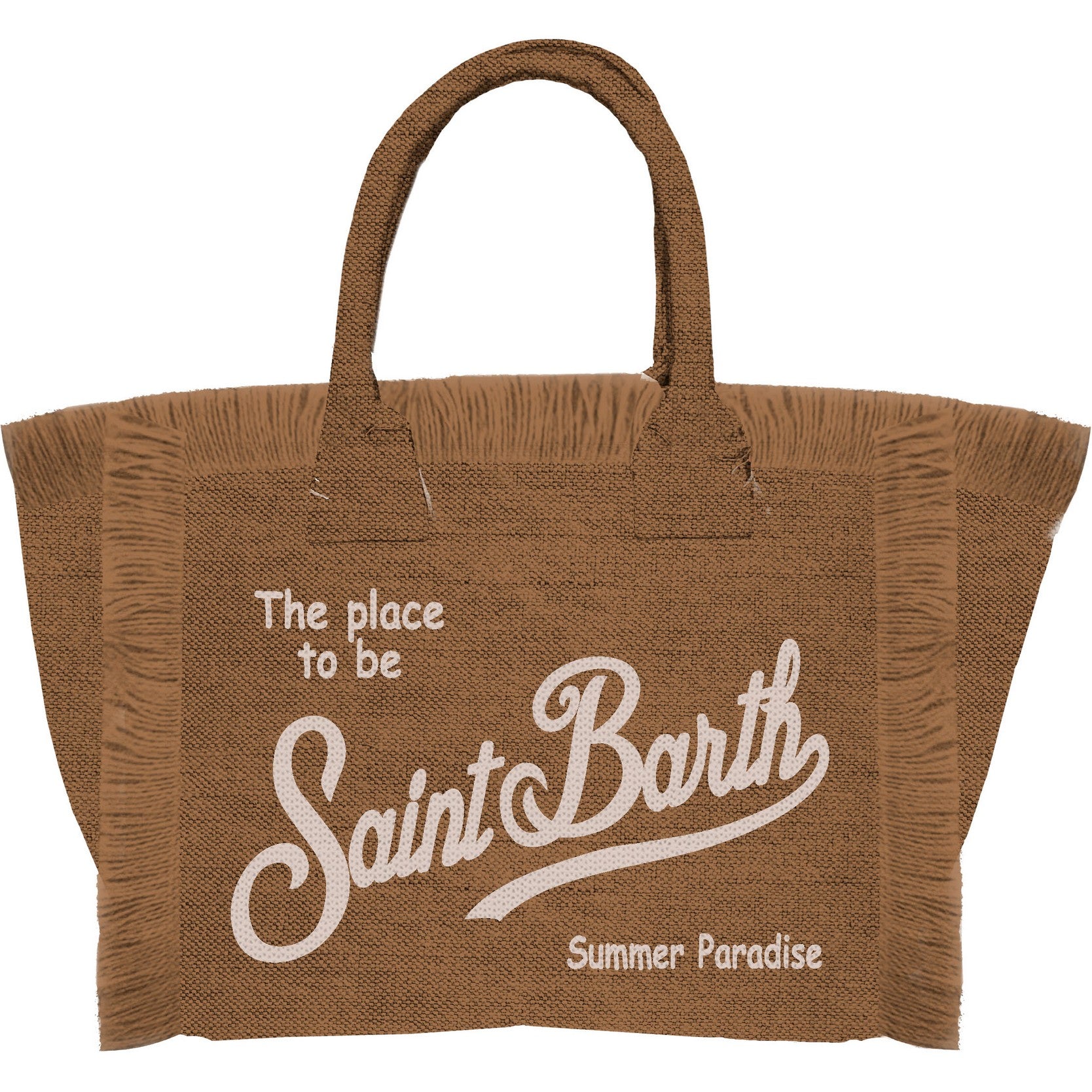 MC2 SAINT BARTH Borsa VANITY LINEN-Marrone