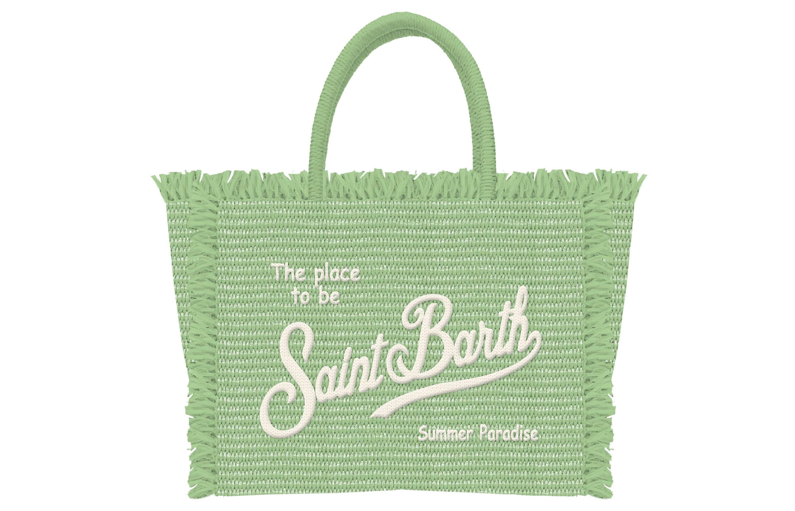 MC2 SAINT BARTH Borsa VANITY MINI STRAW N-Verde