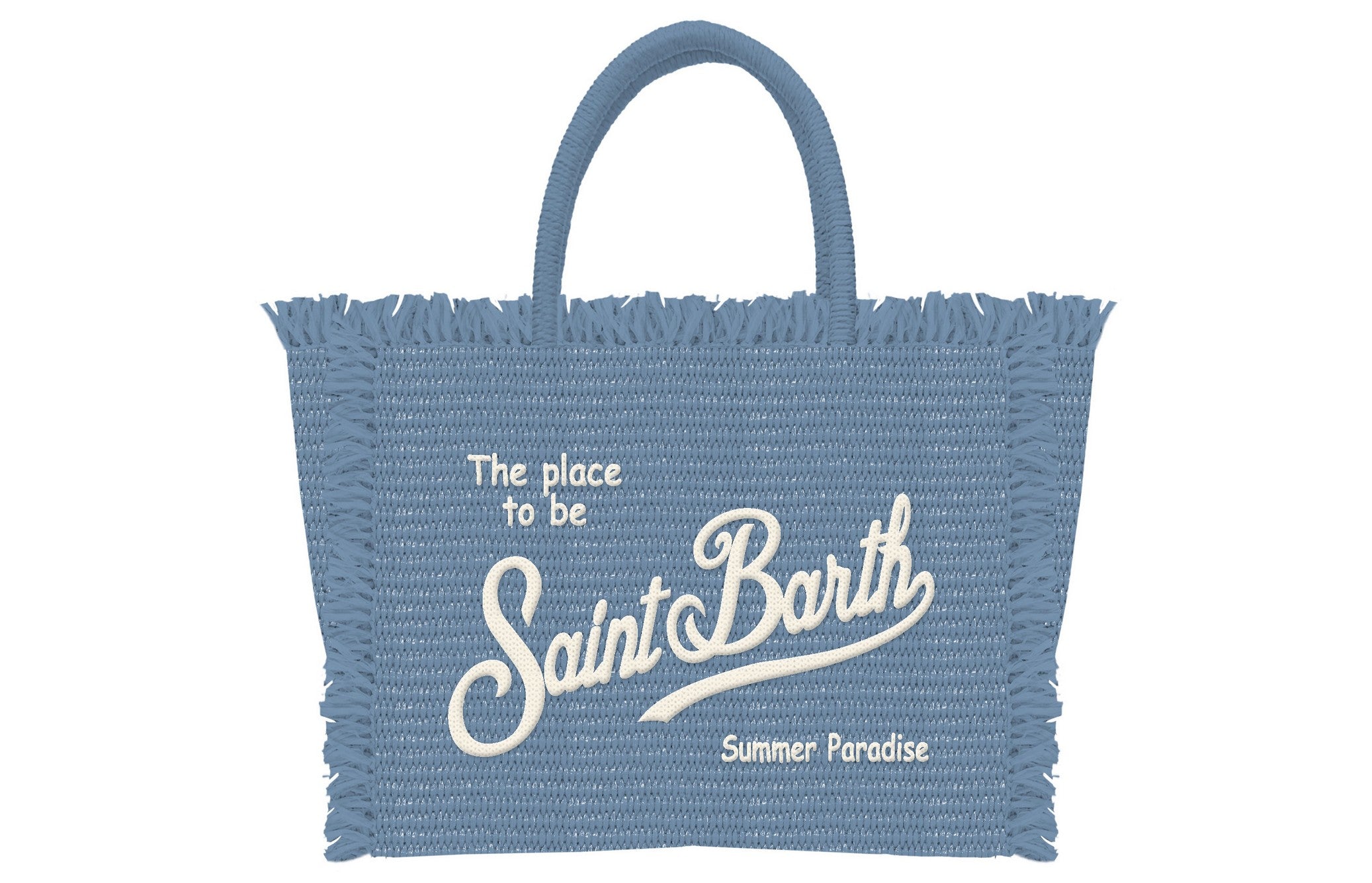 MC2 SAINT BARTH Borsa VANITY MINI STRAW N-Denim