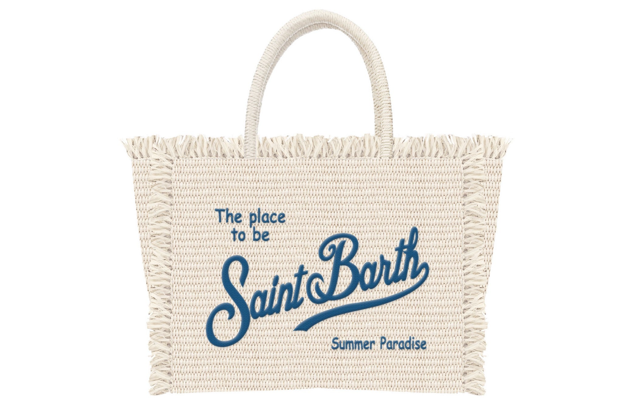 MC2 SAINT BARTH Borsa VANITY MINI STRAW N-Bianco