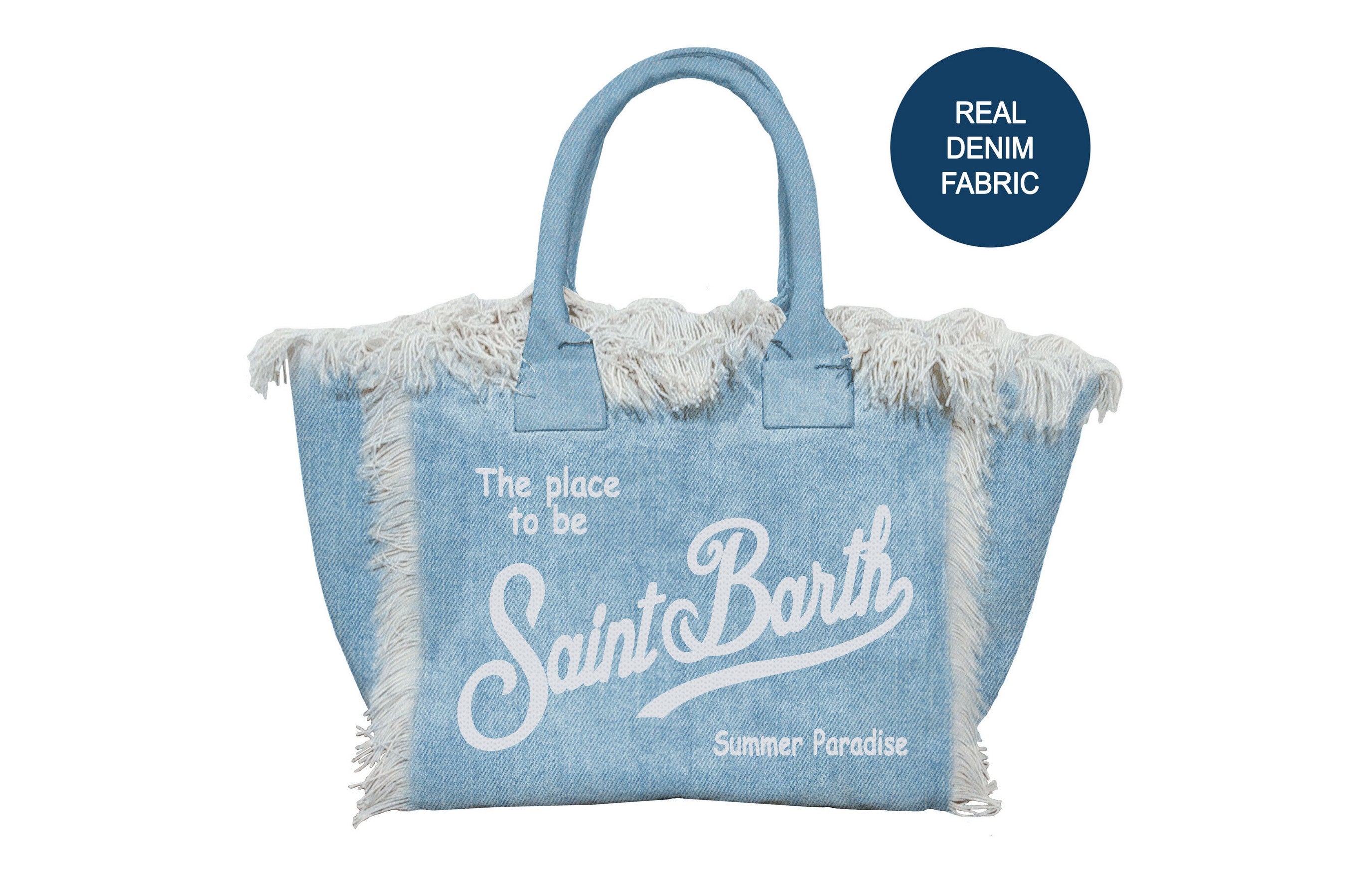 MC2 SAINT BARTH Borsa VANITY MINI-Denim Light