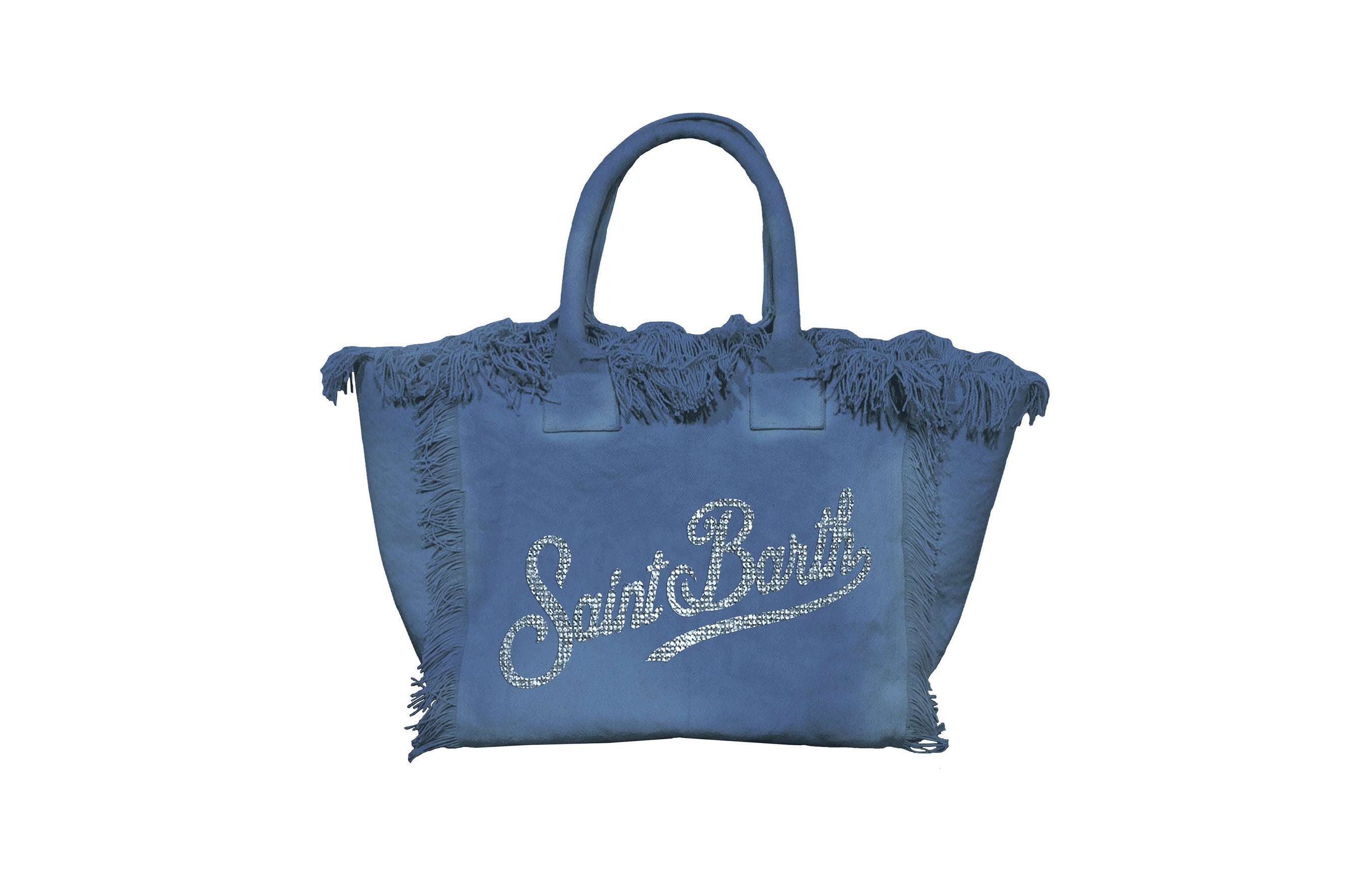 MC2 SAINT BARTH Borsa VANITY MINI-Strass Indaco