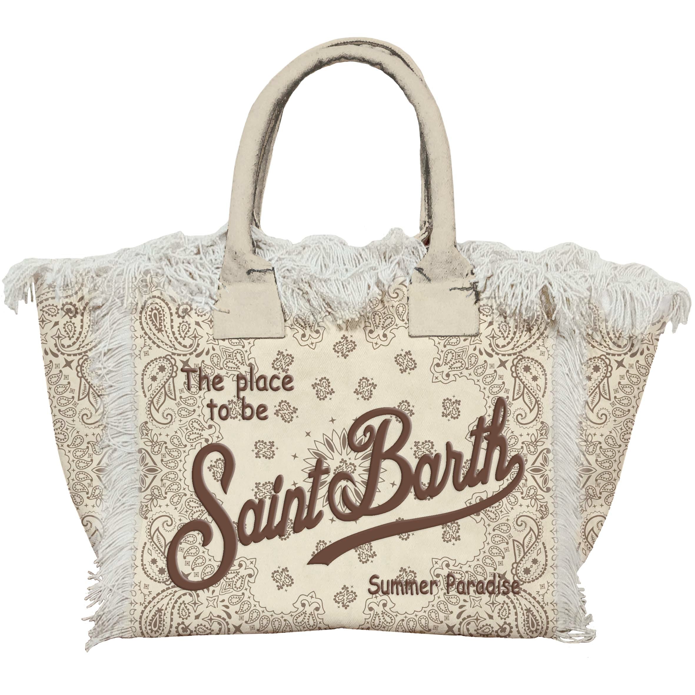 MC2 SAINT BARTH Borsa VANITY-Bandanna Round Panna