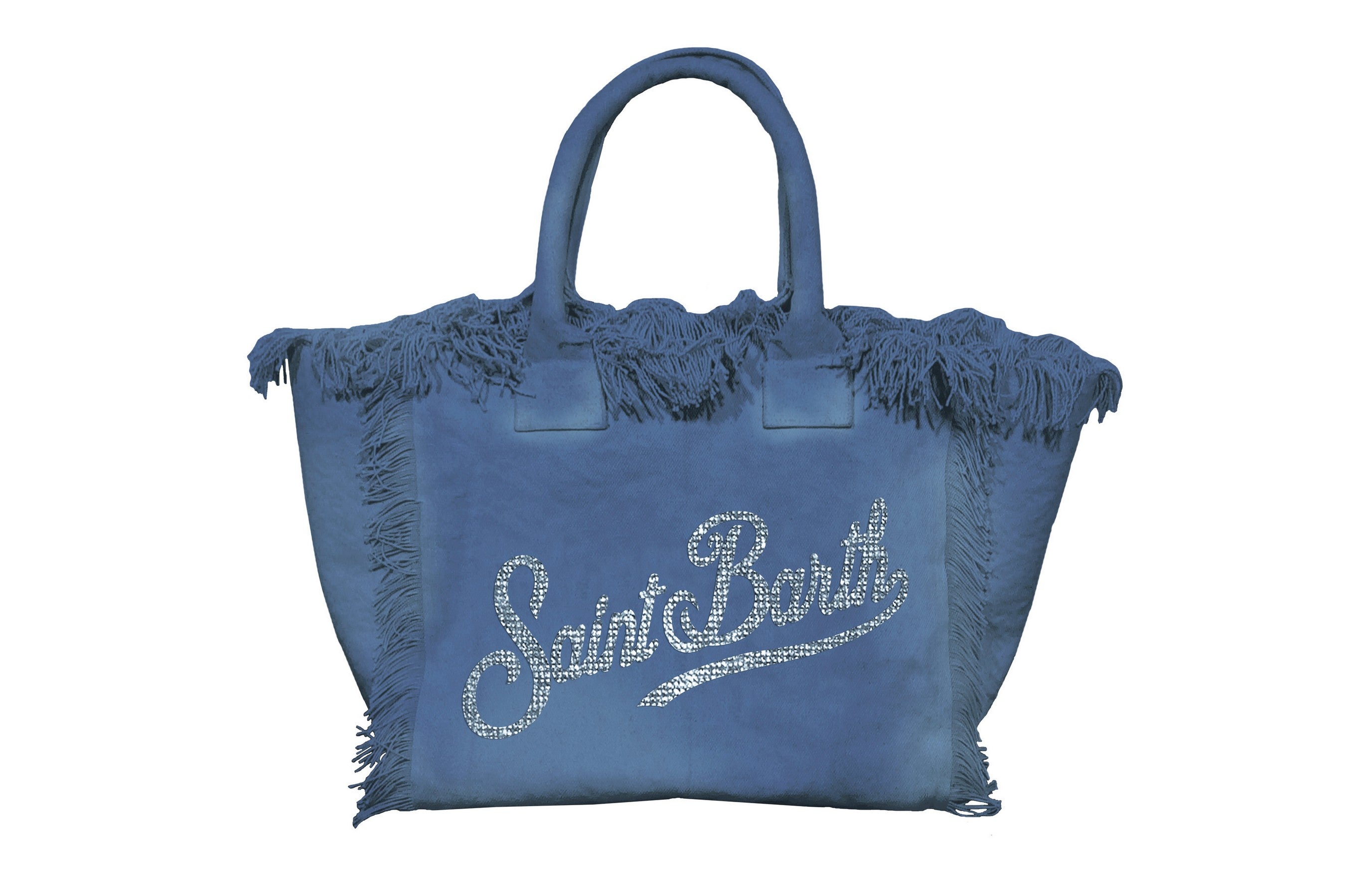 MC2 SAINT BARTH Borsa VANITY-Strass Indaco